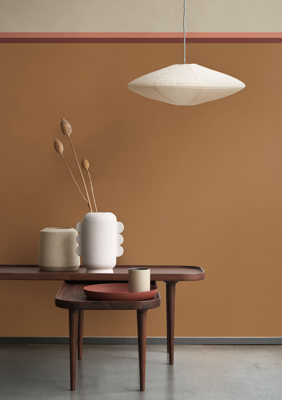 Galon Double Rayure Sublime terracotta bordeaux - Galons et Frises de Casadéco | Réf. GAFR200488875