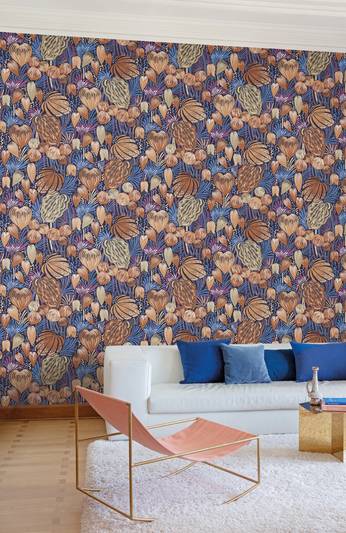 Papier peint panoramique Jungle Exotique Pomona violet - A H260 - Mysa de Masureel | Réf. MAS-DGYSA1021-260