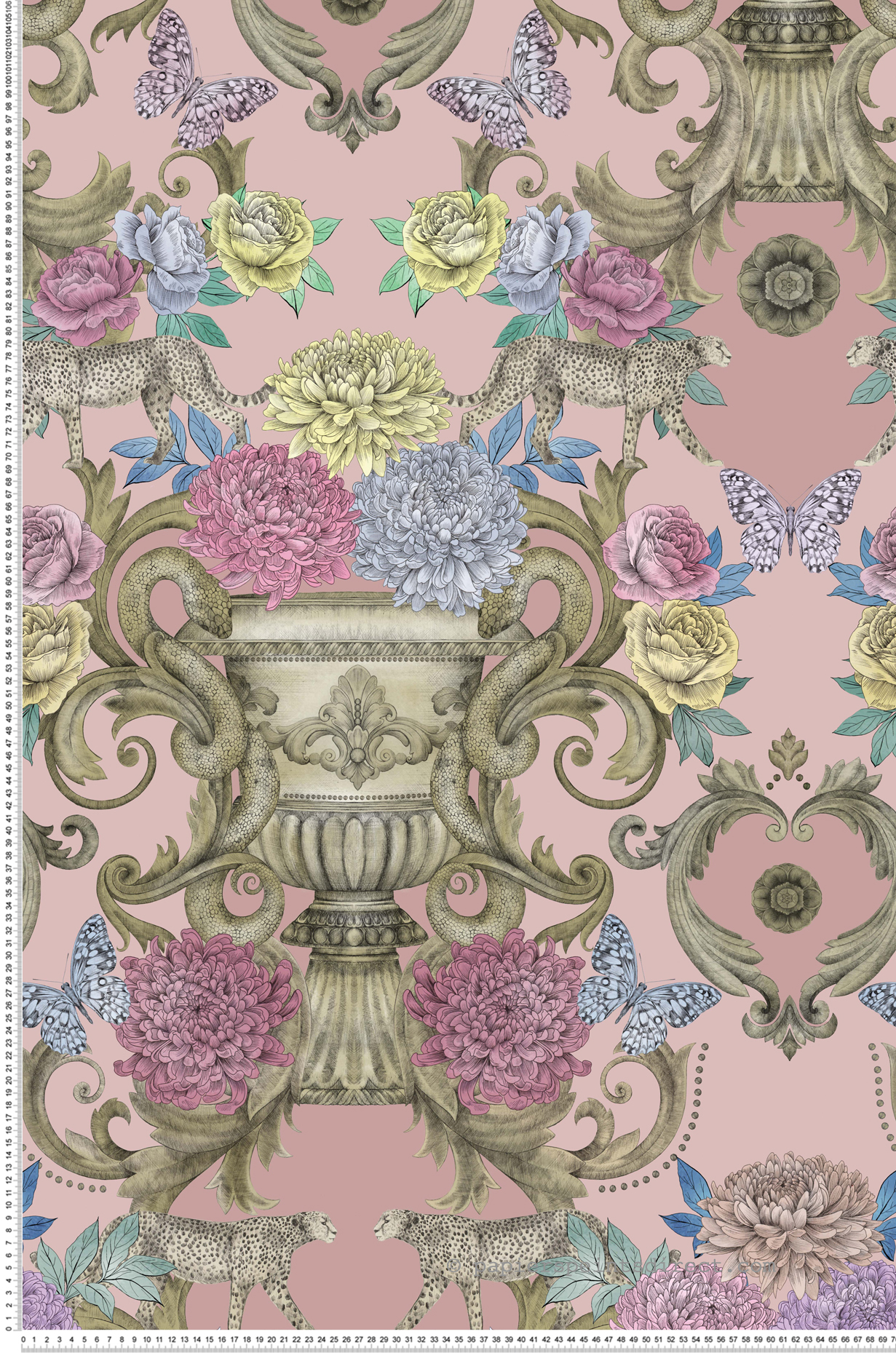 Papier peint Exotique Château rose - DayDreams et The Wallpaper Collection de Matthew Williamson | Réf. OSB-W7490-04