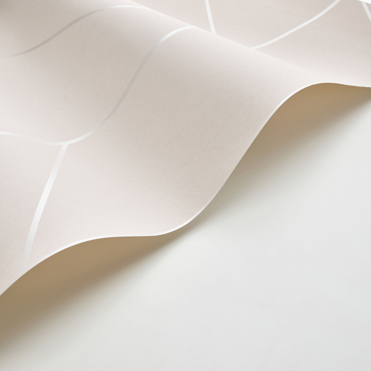 Papier peint Géométrie Pure Métallisé lin argenté - Alchimie de Casadéco AMB4| Réf. ALMI89901263