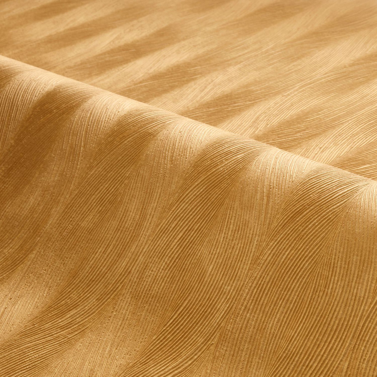 Papier peint Vagues Keramos ocre doré - Cérame de Casamance AMB3| Réf. CAS-76112956