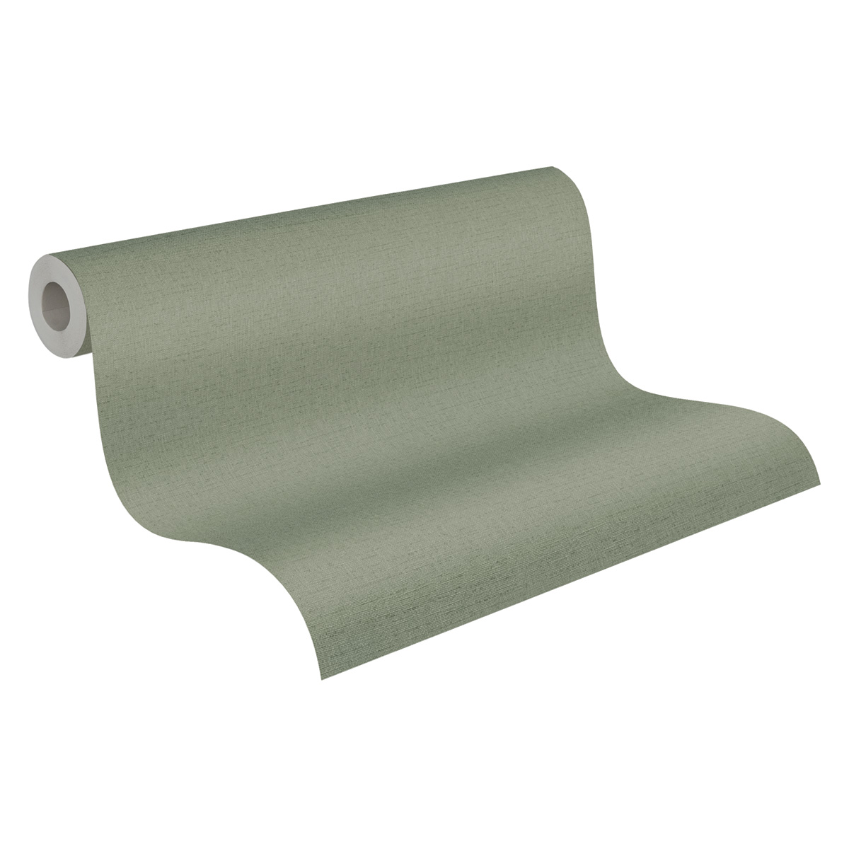 Papier peint Faux Uni Textile vert - Vibes & Styles d'A.S. Création AMB7| Réf. AS-792023