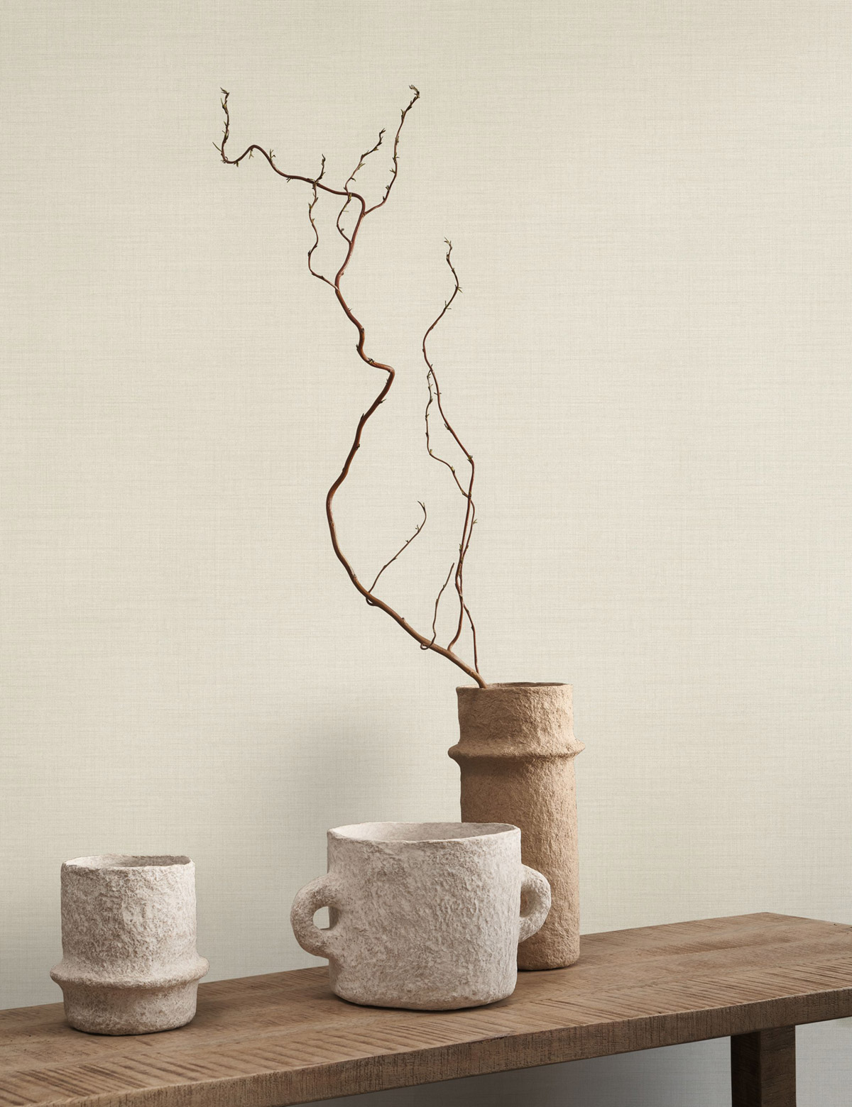 Papier peint Faux Uni Pointillé Smith craie - Carnaby Street de Casadéco | Réf. CARN200566664