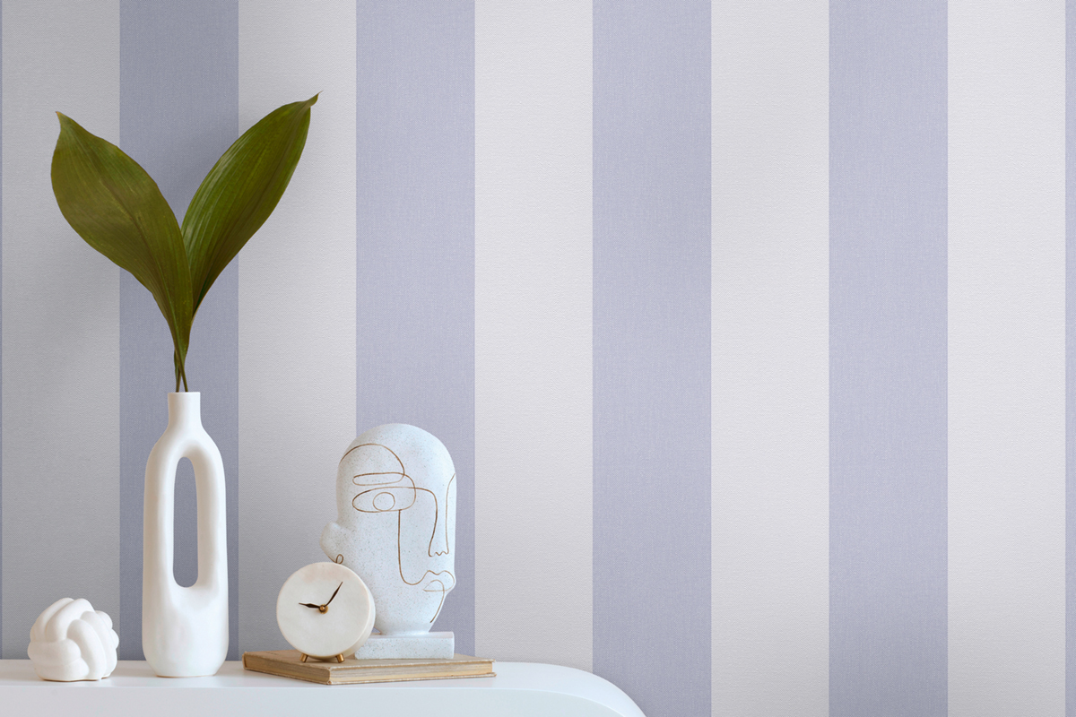 Papier peint Rayure Verticale lavande - Pure Elegance d'A.S. Création AMB2 | Réf. AS-397904