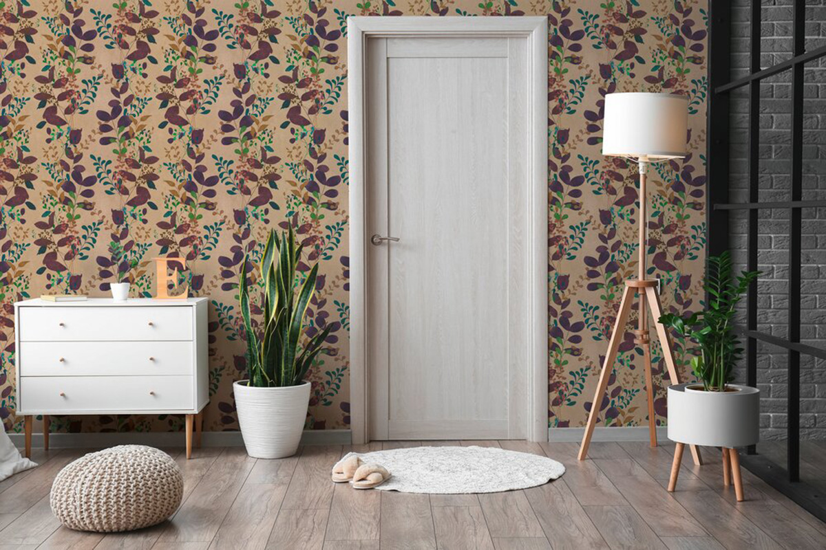 Papier peint Allée Végétale violet beige - Pintwalls 3 d'A.S. Création AMB2 | Réf. AS-791867