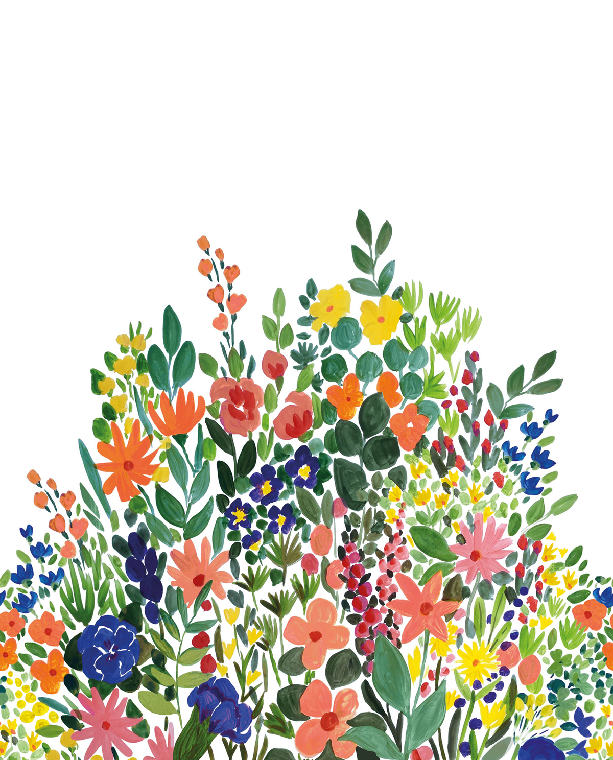 Papier peint panoramique Bouquet Blanket Of Blooms multicouleurs L 250X310 - Pimp My Wall de Casélio | Réf. PMW104644502