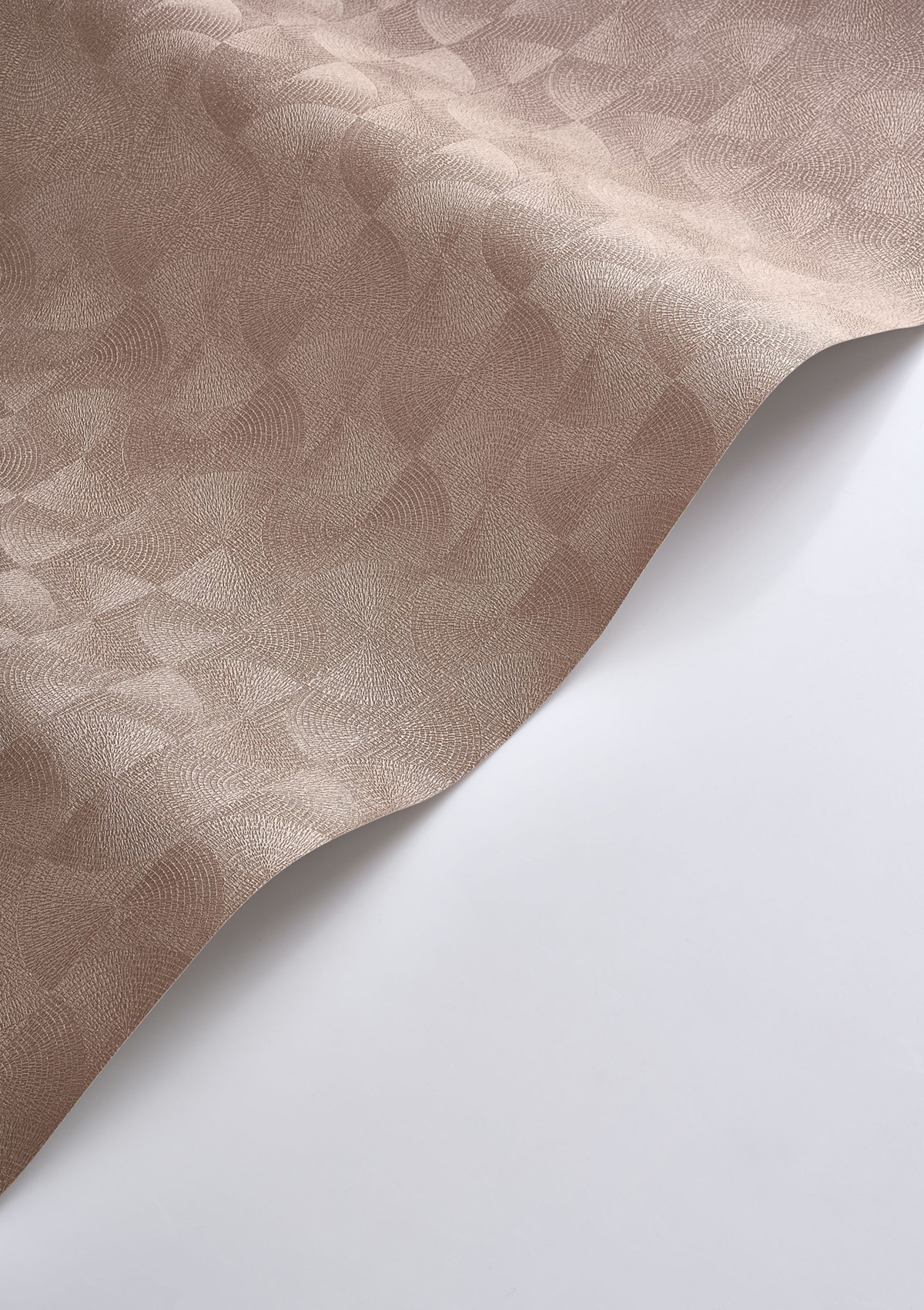 Papier peint Mosaïque Cercle Asterios rose gold - Solaris de Casadéco ROLL | Réf. SOLA201884510