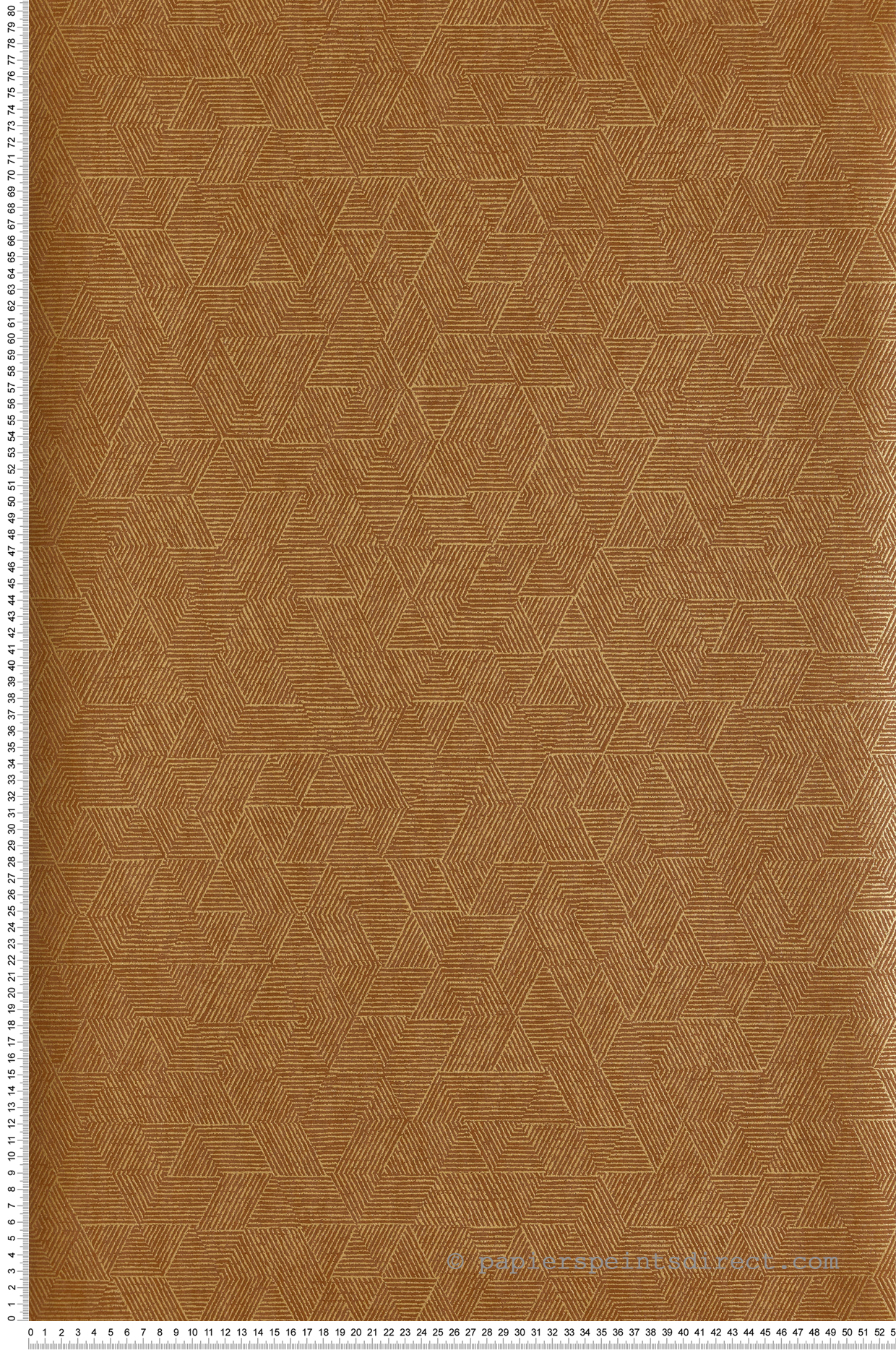 Papier peint Géométrique Josef tabac - Printemps Viennois de Casamance | Réf. CAS-74812156