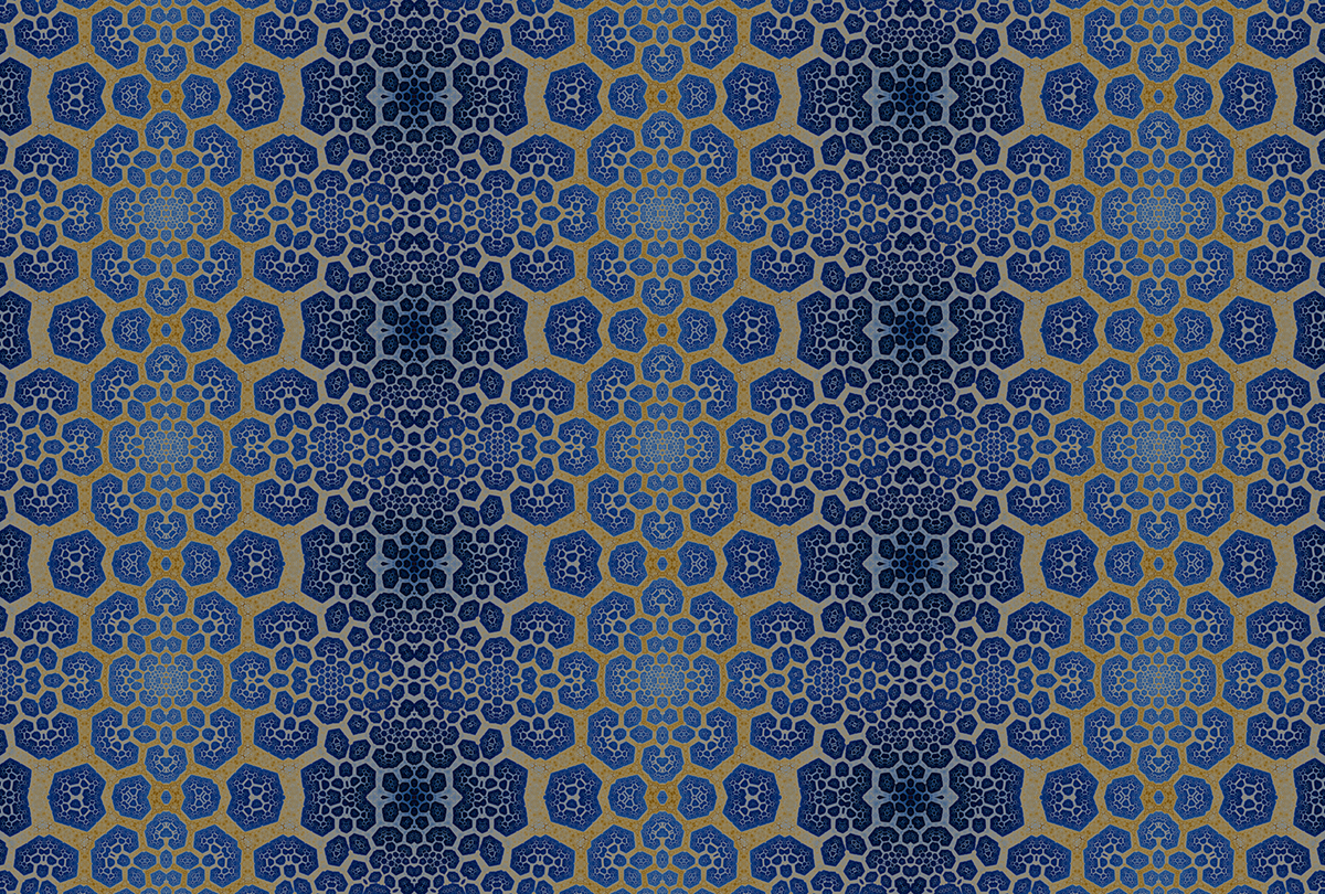 Papier peint panoramique Contemporain Fractal 2 - Référence DD111166 - Intissé 200g/m2 - Standard 400 x 270