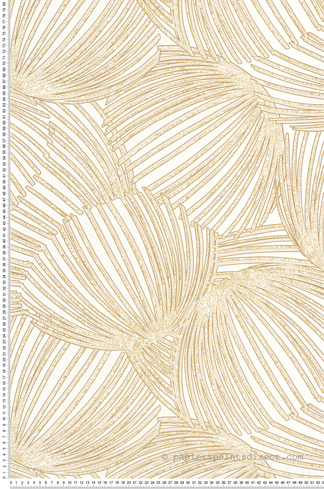 Papier peint Palme Pampelonne beige sable - Méditerranée de Casadéco | Réf. MEDI87421057