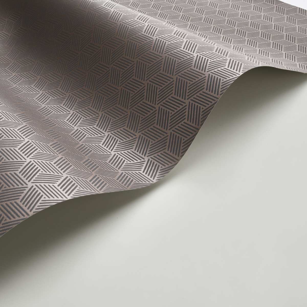 Papier peint Cube 3D Connexions Métallisé noir mordoré - Alchimie de Casadéco AMB4| Réf. ALMI89949917