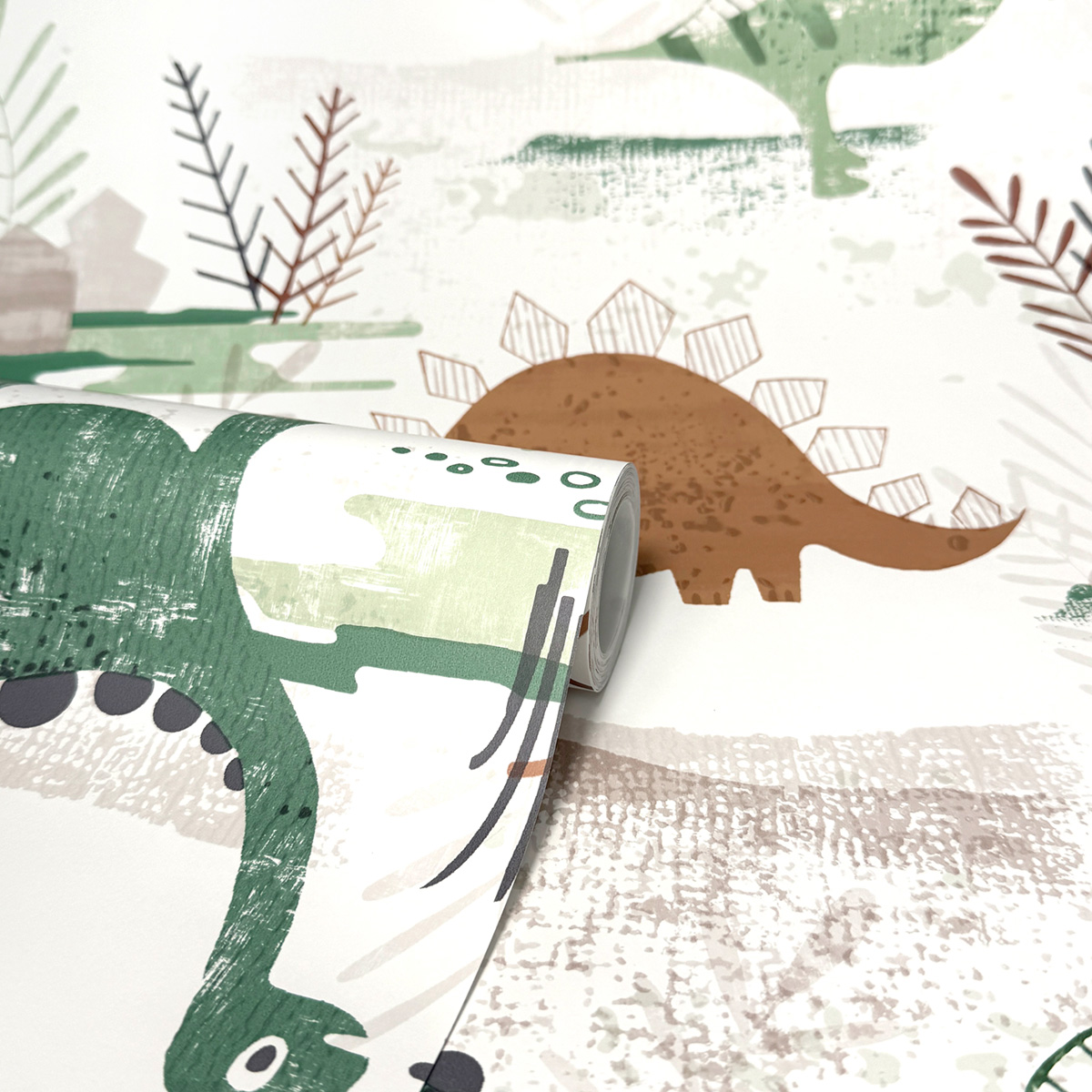Papier peint Dinosaure Enfant vert - Imagine de Lutèce ROLL | Réf. LTC-DL27544