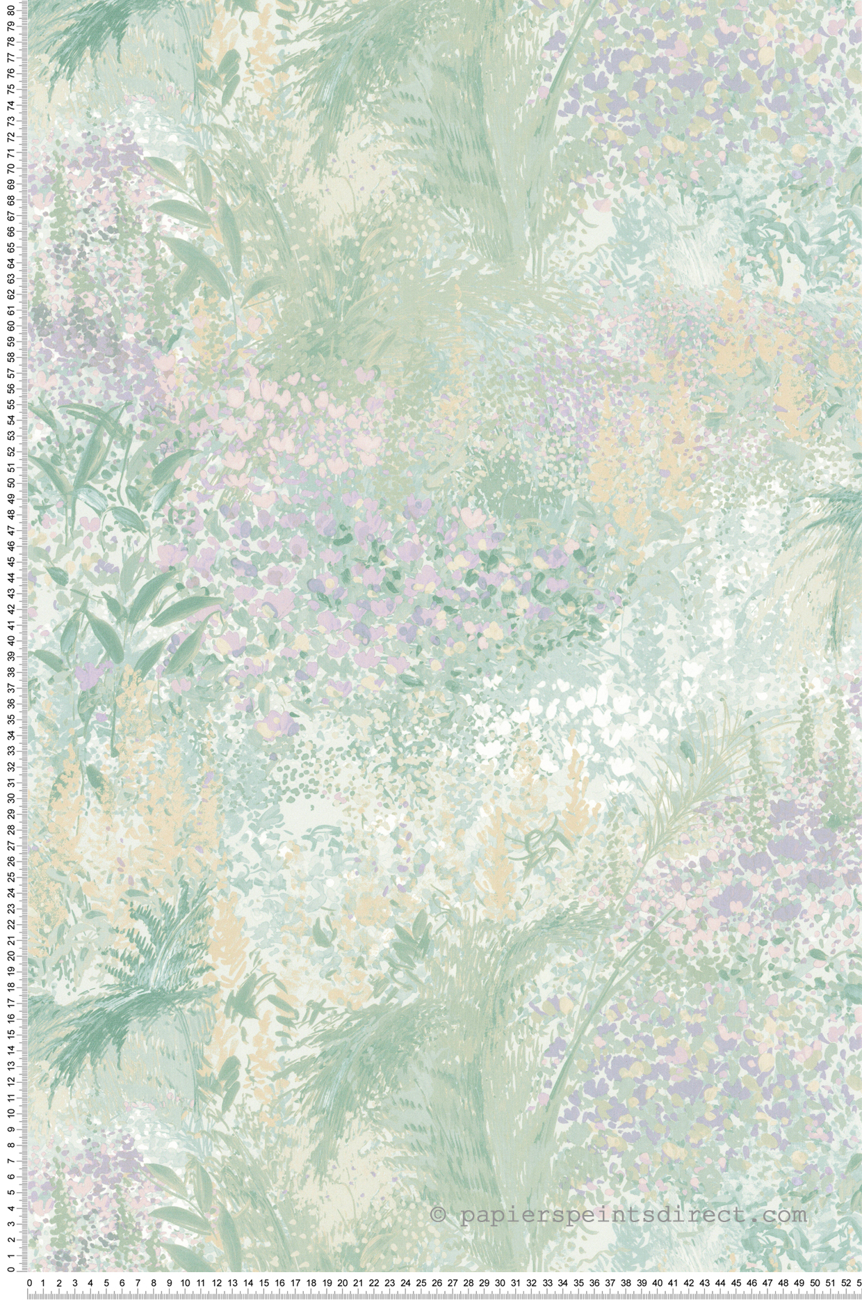 Papier peint Champ d'Herbes Hautes vert pastel - Poésie de Lutèce | Réf. LTC-51253404