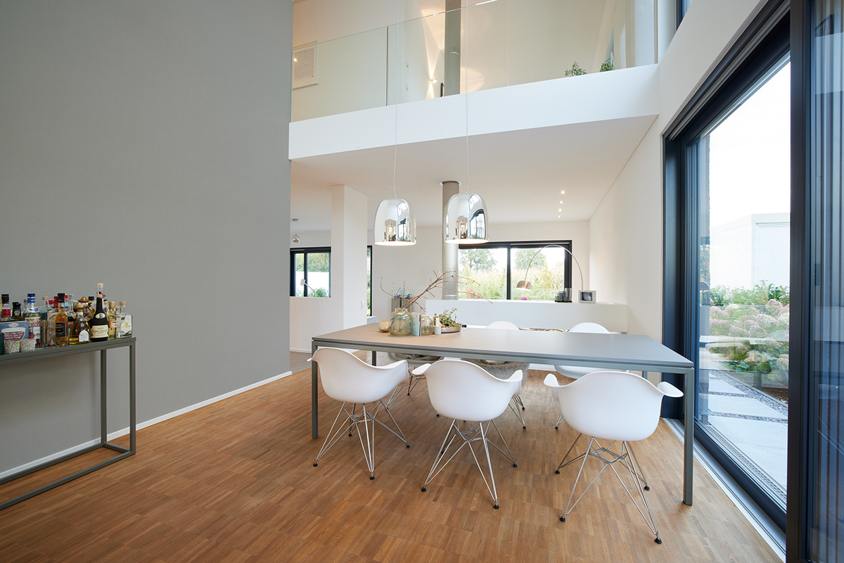 Papier peint Faux Uni Effet Lin gris bleuté - My Home My Spa d'A.S. Création | AMB Réf. SP15903