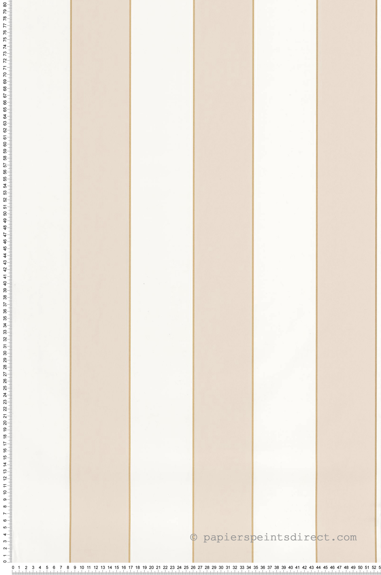 Papier peint Rayures Golden Lines beige blanc or - Golden Age de Casélio | Réf. GAG101070103