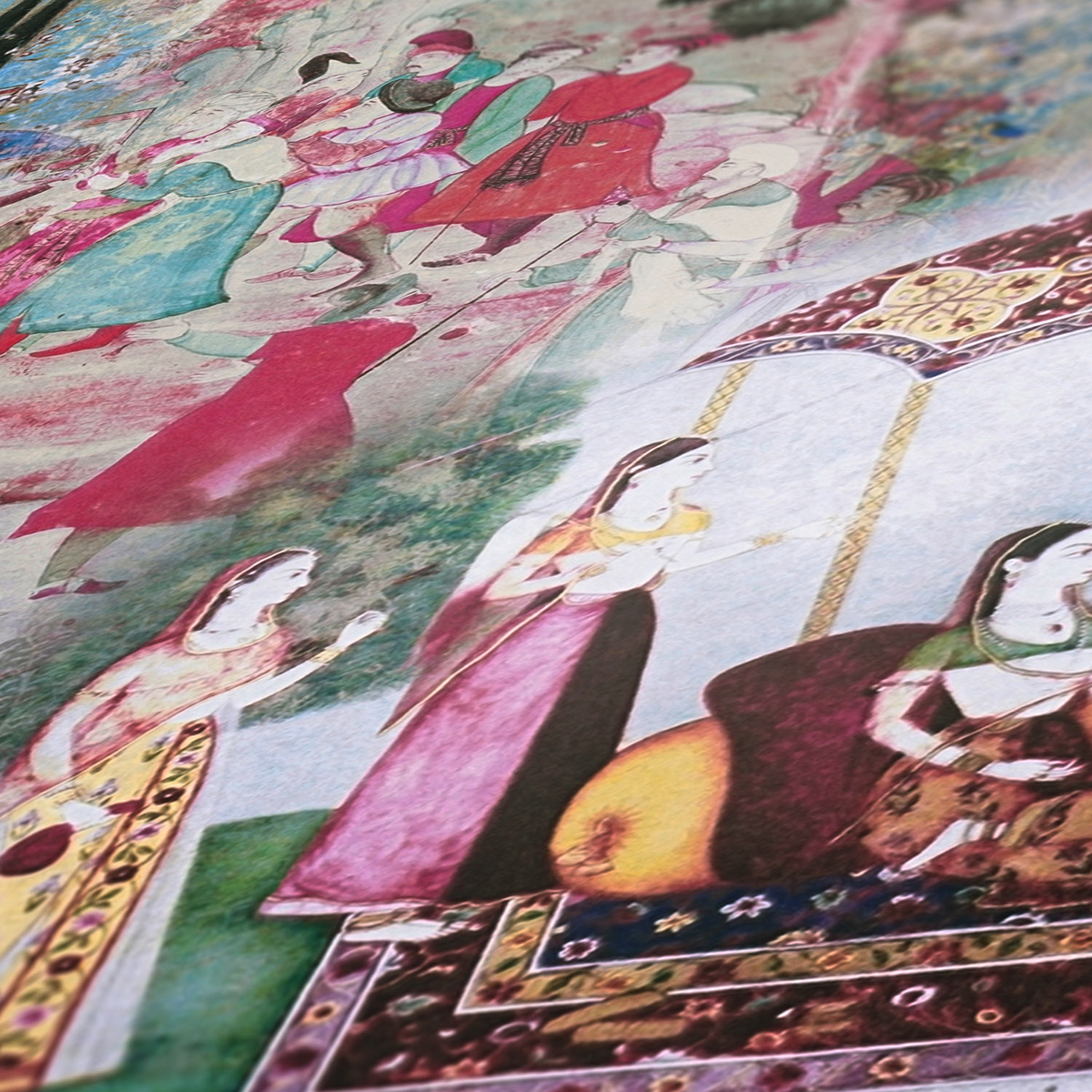 Papier peint Paysage Indien bleu - Dream Flowery de Architects Paper | AMB Réf. 38174-3