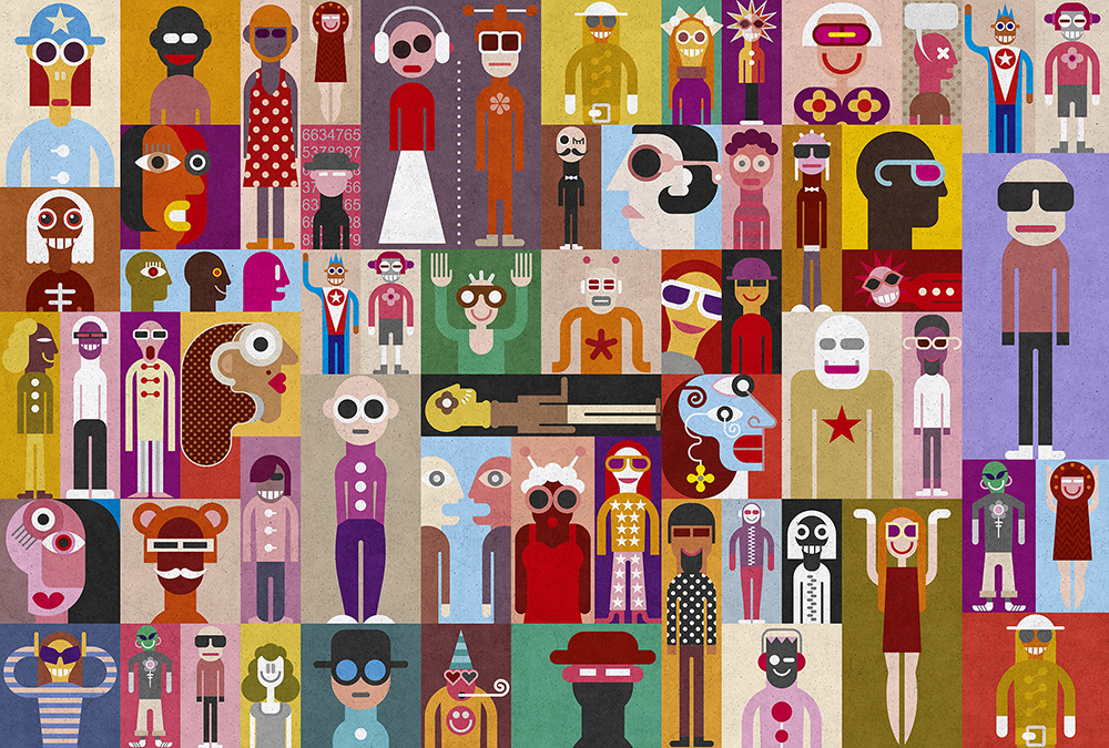 Papier peint panoramique Fresque Street Art Come Asyouare2 - Référence DD113852 - Intissé 200g/m2 - Standard 400 x 270