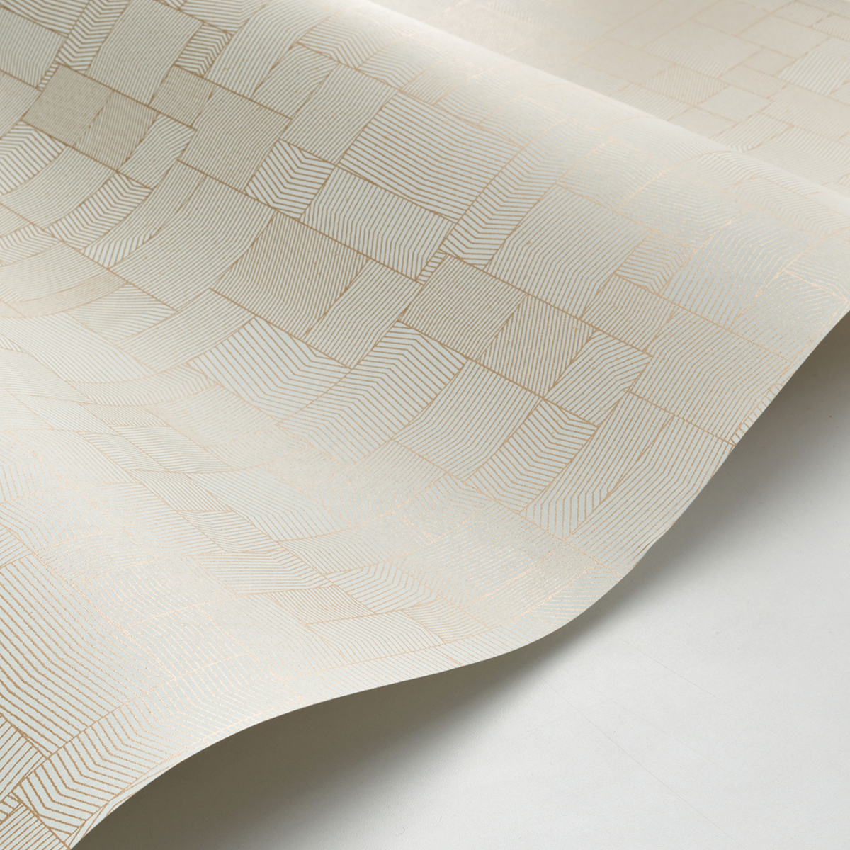 Papier peint Kensai vert amande doré - Kyoto de Casadéco AMB2 | Réf. KYTO88766657