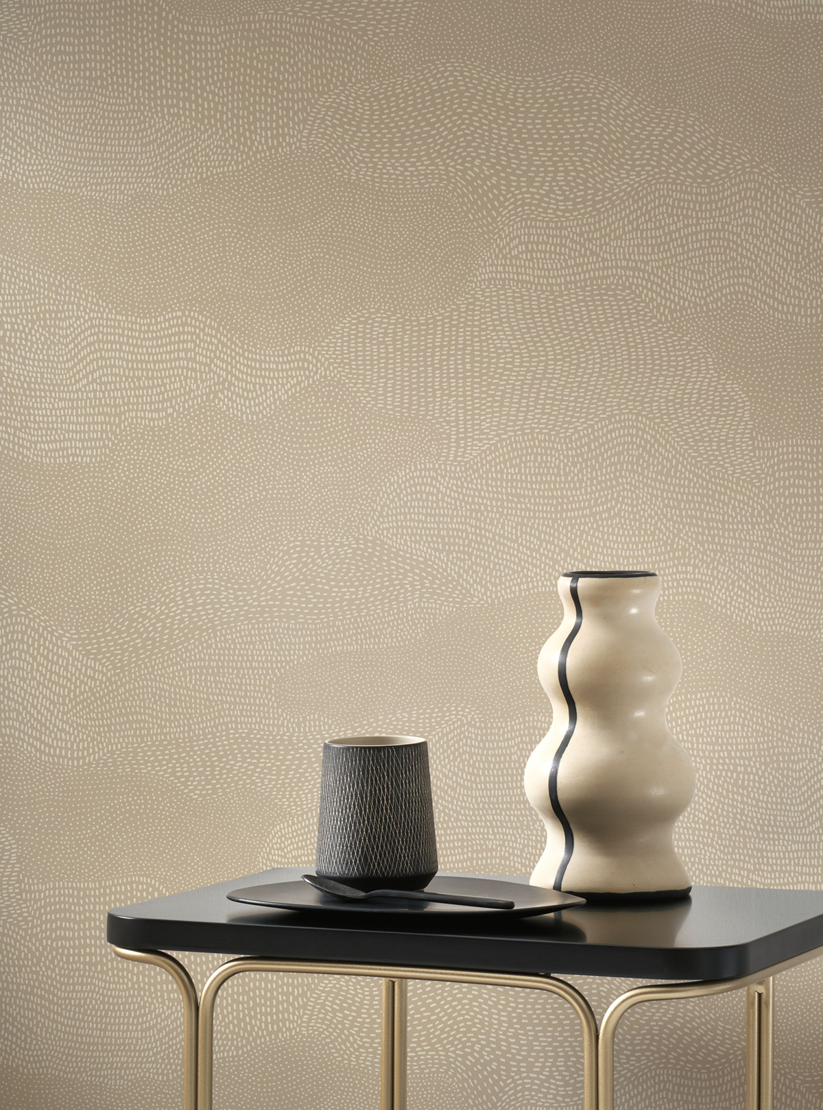 Papier peint Nuage Nubio grège lin - Matera de Casadéco | Réf. MATA201131303