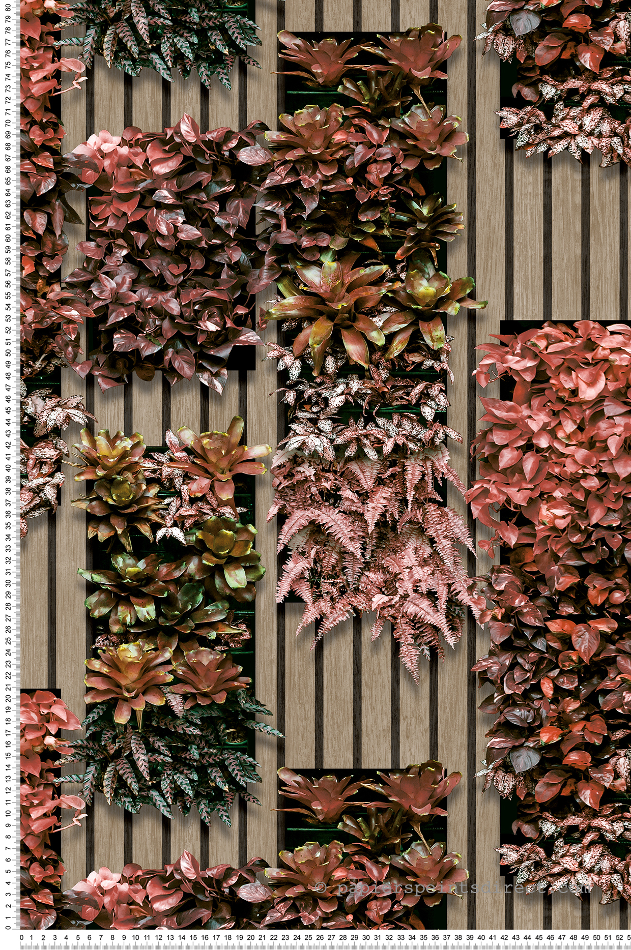 Papier Peint Mur Végétal Bois rouge - Artifice d'Ugépa | Réf. UGP-M79410