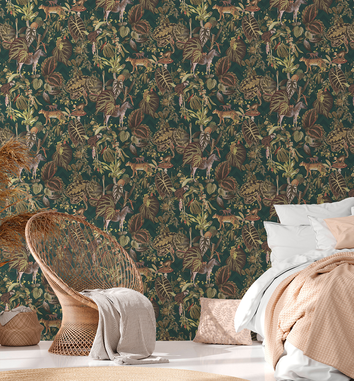 Papier peint Jungle Léopard vert forêt - Change is good de Michalsky | AMB Réf. MC-37990-2