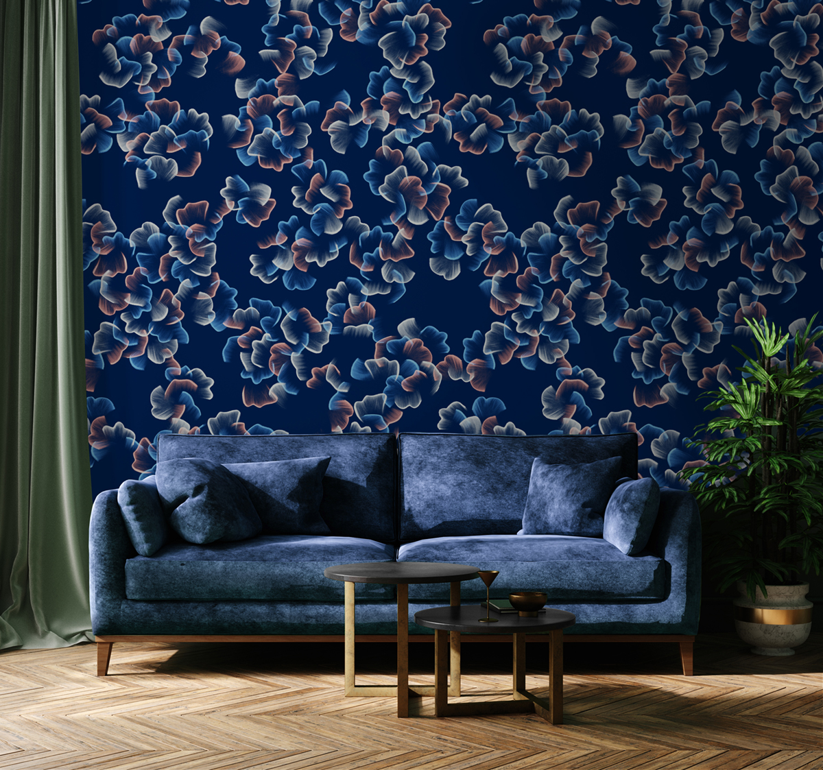 Papier peint panoramique Printemps - 3 lés 1/2/3 - Isidore Leroy AMB