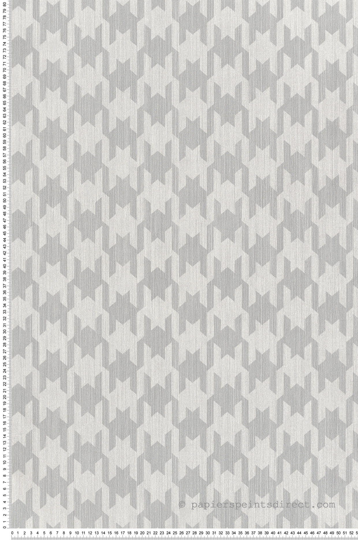 Papier peint Pied de Poule gris grège - Jaipur de Montecolino | Réf. MC-26441