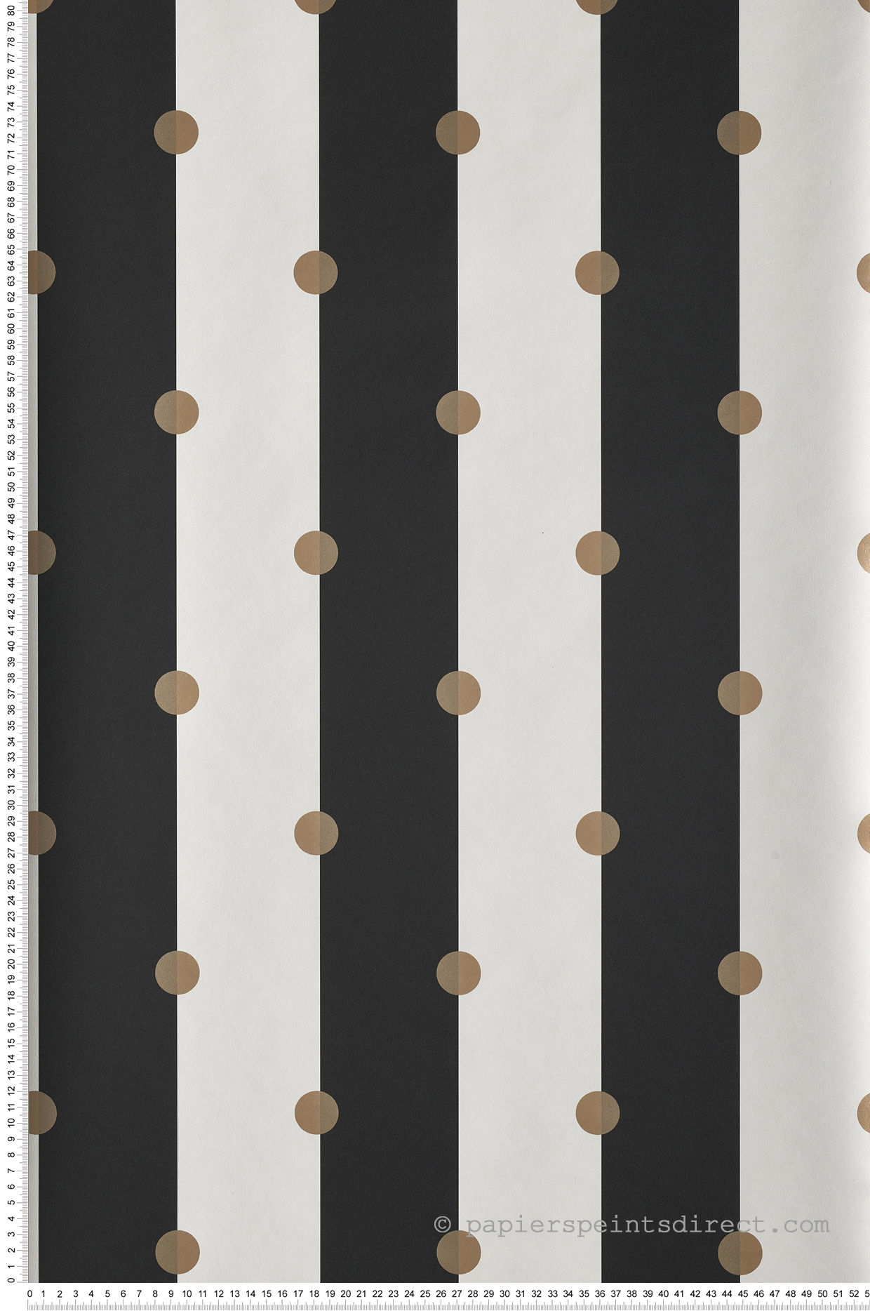 Papier peint Rayures & Pois dorés Day night and dots - Moonlight de Casélio | Réf. MLG101229023