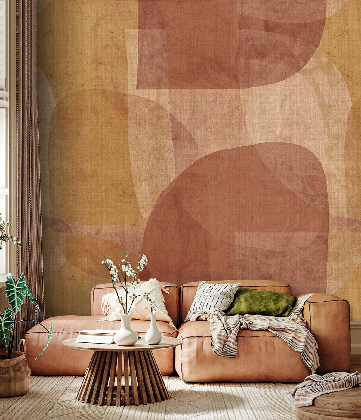 Papier peint Formes Artistiques terracotta - Atacama de Montecolino | Réf. MC-IMD28132