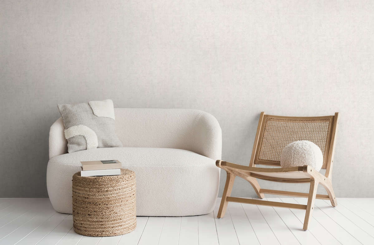 Papier peint Faux uni Texturé ivoire - History of Art 2 d'AS Création | Réf. AS-790515