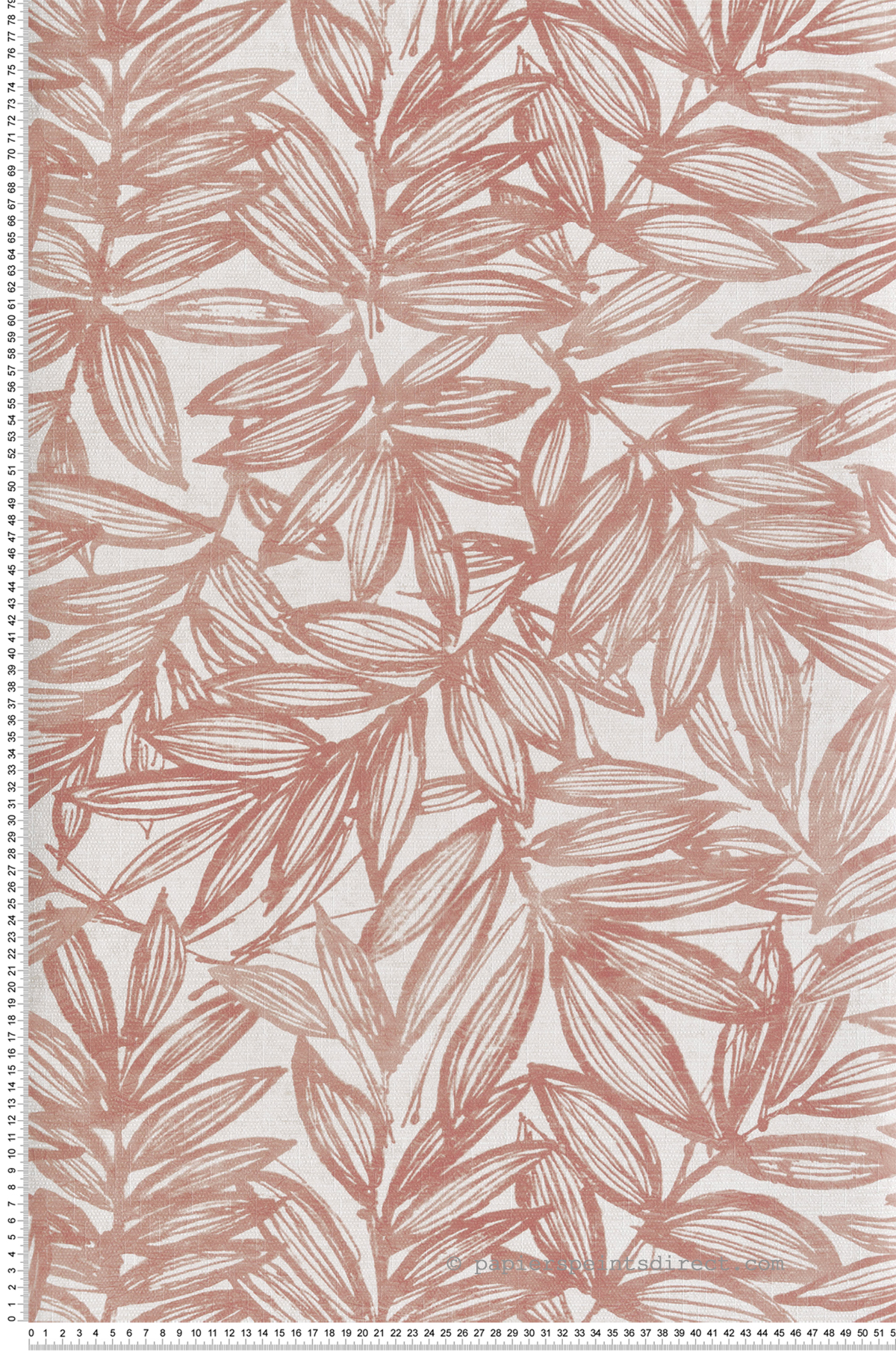 Papier peint Feuillage Rythmic rose - Harmony de Lutèce | Réf. LTC-FD27232