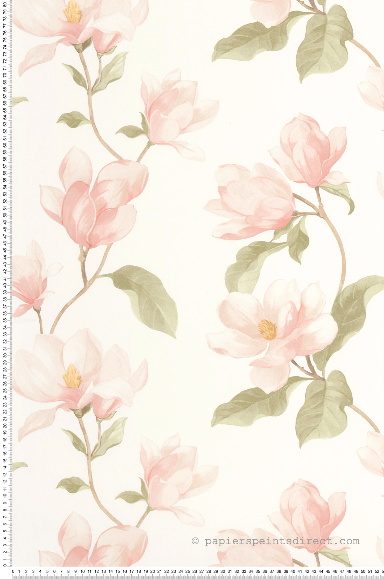 Papier peint Brume de Magnolia rose blush - Le Beau Jardin de Casadéco | Réf. BJAR202544101