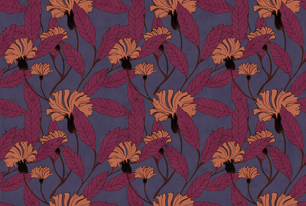 Papier peint panoramique Fleurs Wax Cloves 1 - Référence DD114592 - Intissé 200g/m2 - Standard 400 x 270