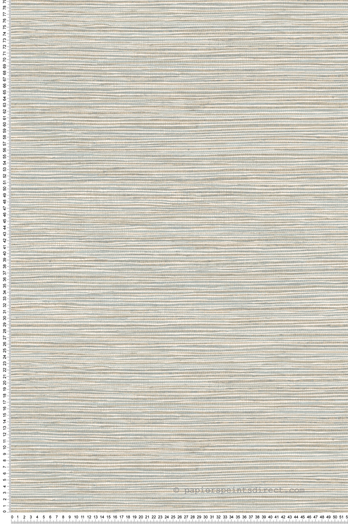 Papier peint Paille Japonaise Alton bleu clair taupe - Harry de Lutèce | Réf. LTC-DL26719