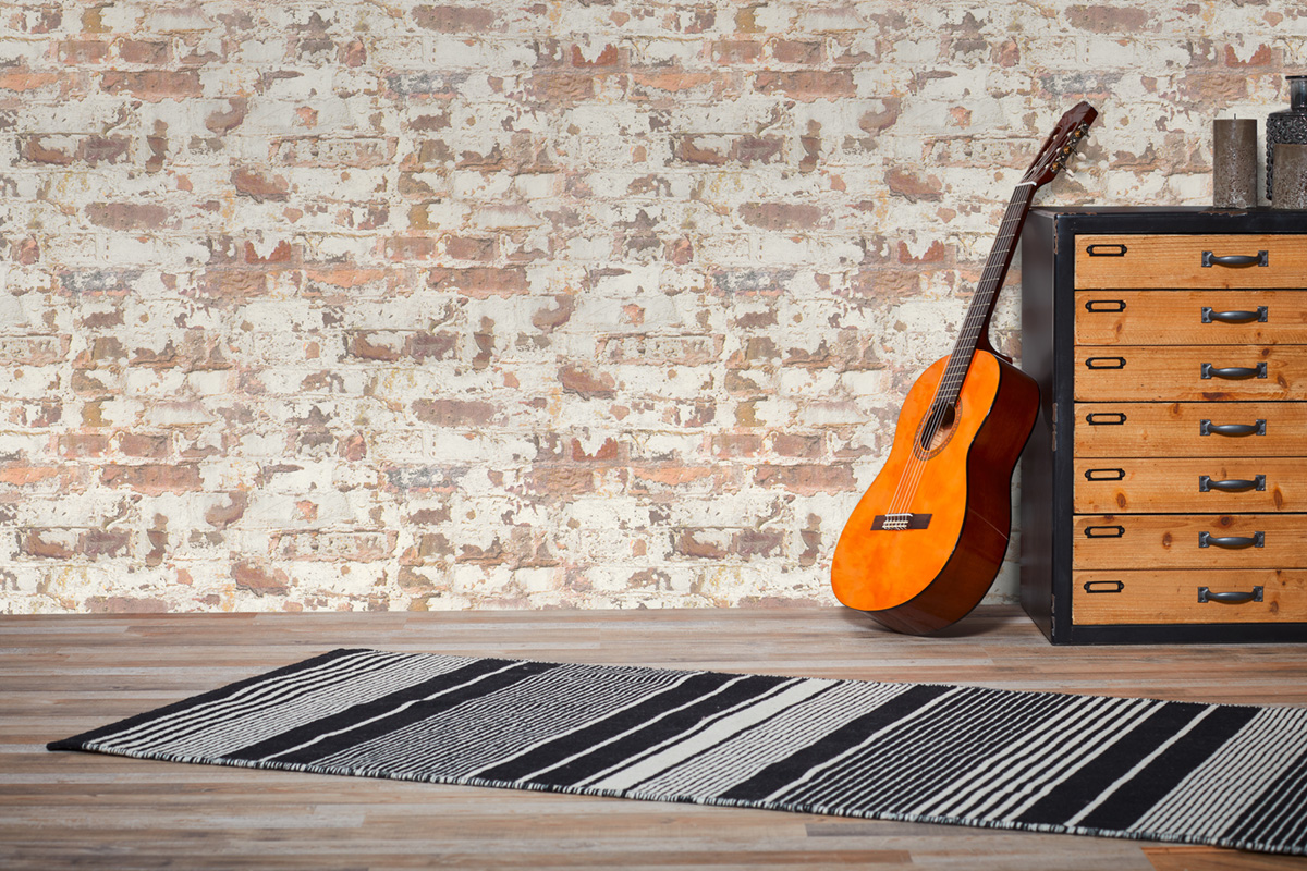 Papier peint Brique Usée rouge - Elements 2 d'A.S. Création | Réf. AS-369291