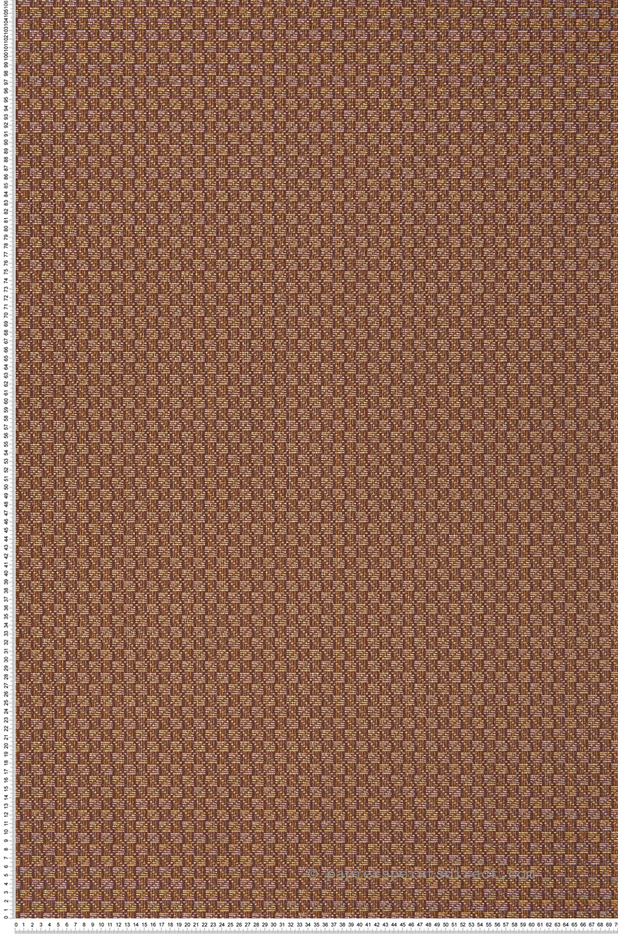 Papier peint Tissage Trenza bordeaux - Manille de Casamance | Réf. CAS-74670456