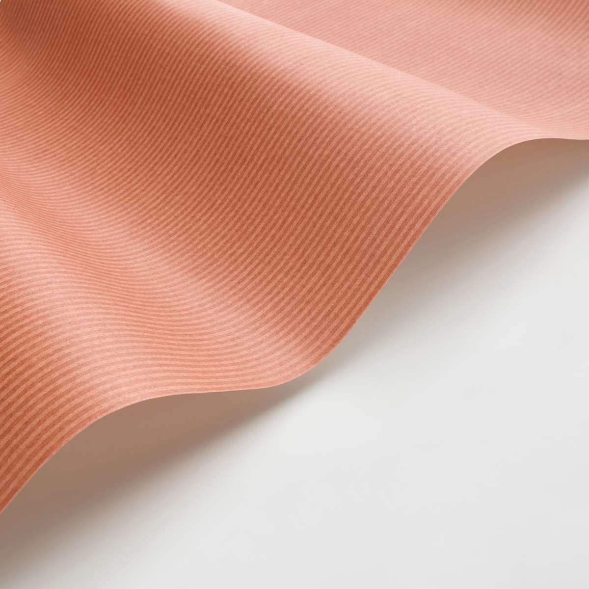 Papier peint Fines Rayures Papier Kraft terracotta - Papercraft de Casadéco AMBV | Réf. PAPC89658508