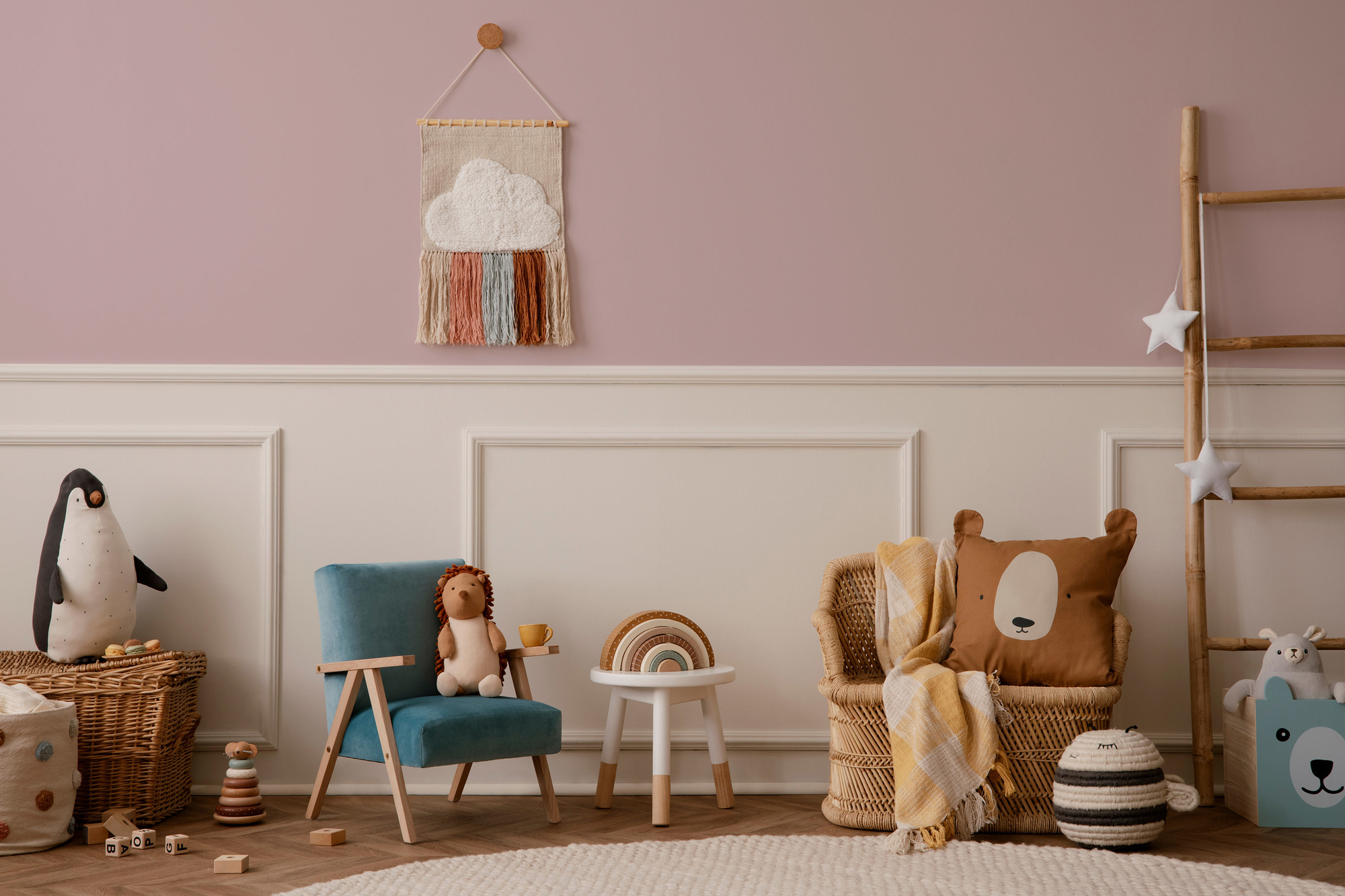 Photo numéro 2 d'une pièce avec un mur peint avec la peinture  Puro rose lovely rose  - c2006