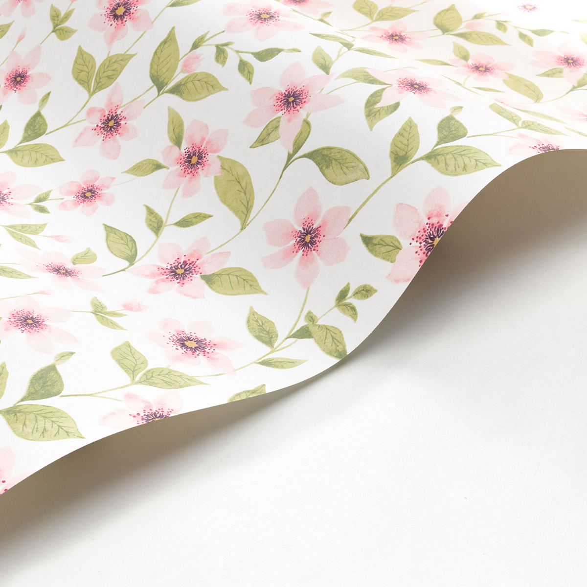 Papier peint Fleurs Clématites rose blanc - Gardens de Casadéco AMBV | Réf. GADN87644352