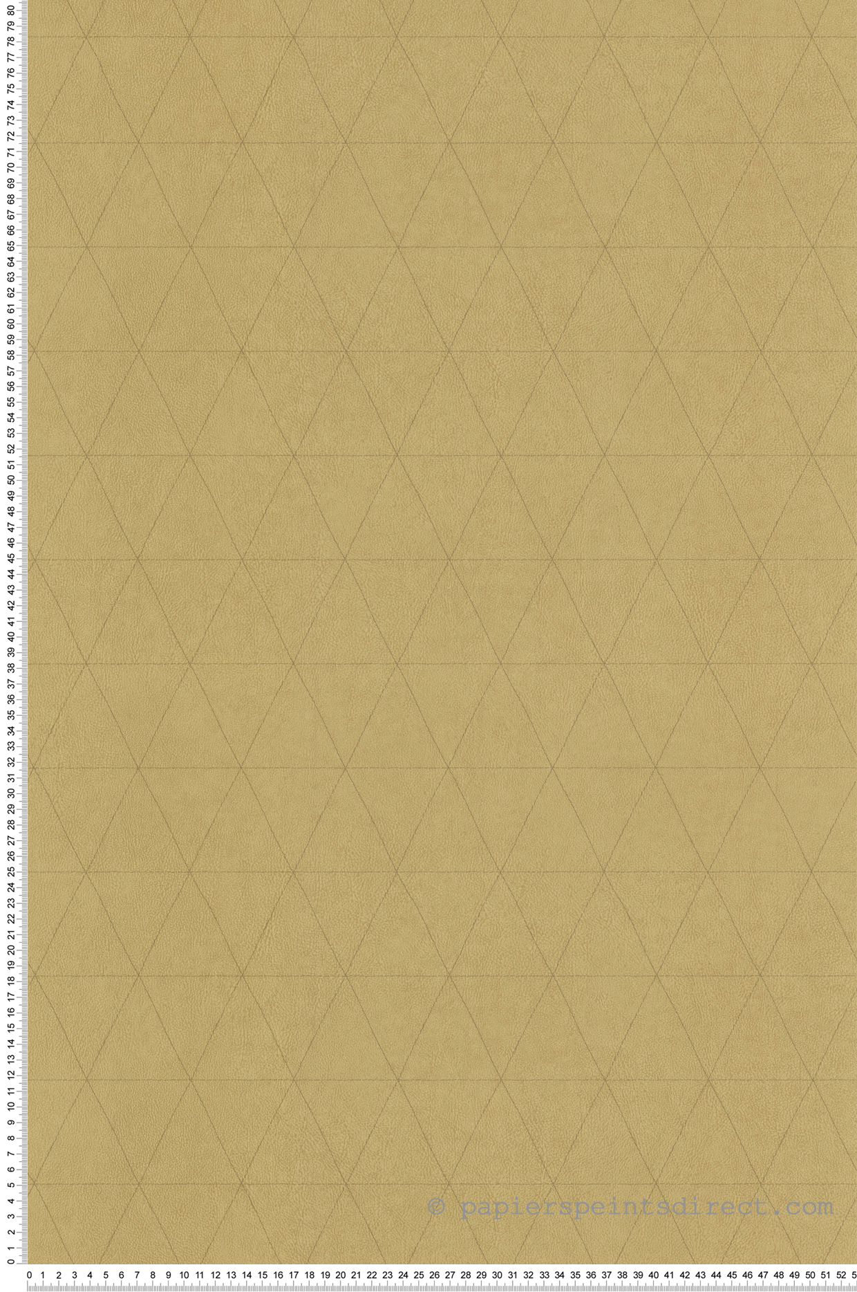 Papier peint graphique Cuir Triangles ocre jaune - Park Avenue de Lutèce | Réf. LTC-51192902