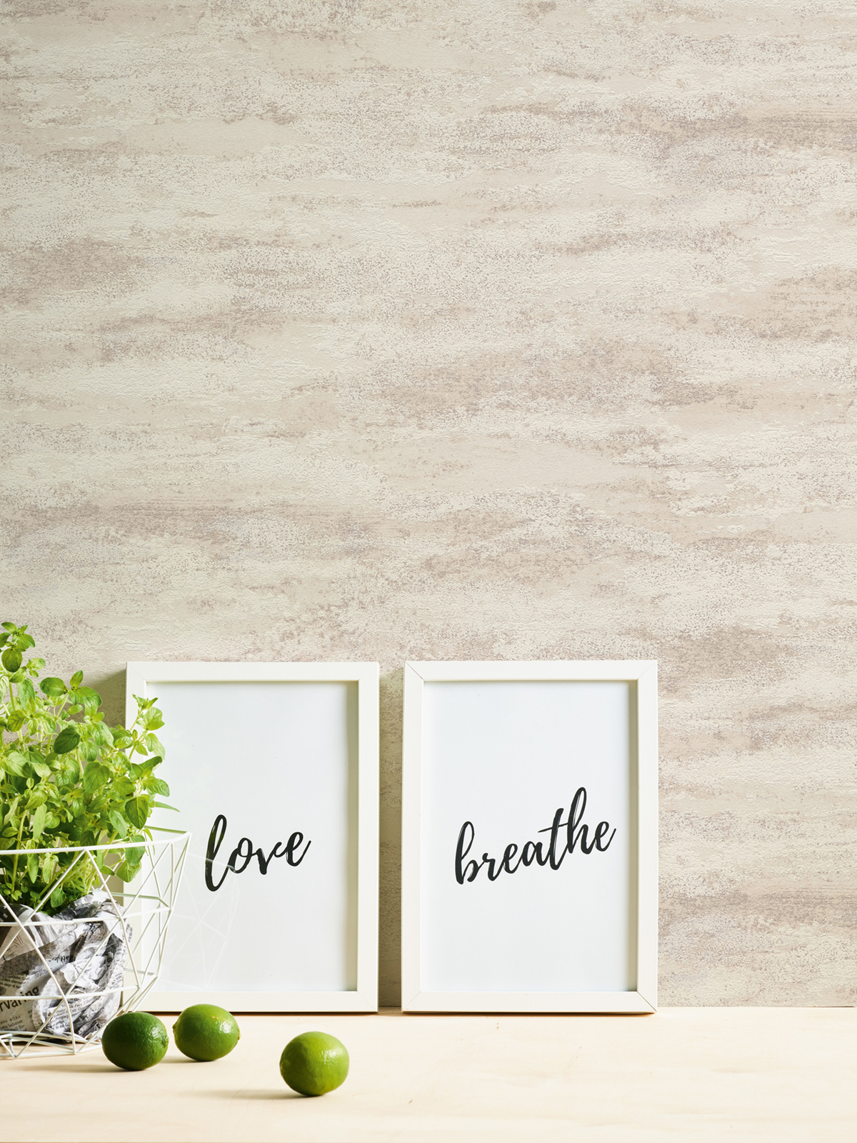 Papier peint Effet Béton Nuage beige nacré - Attractive 2 d'A.S. Création AMB3 | Réf. AS-390416