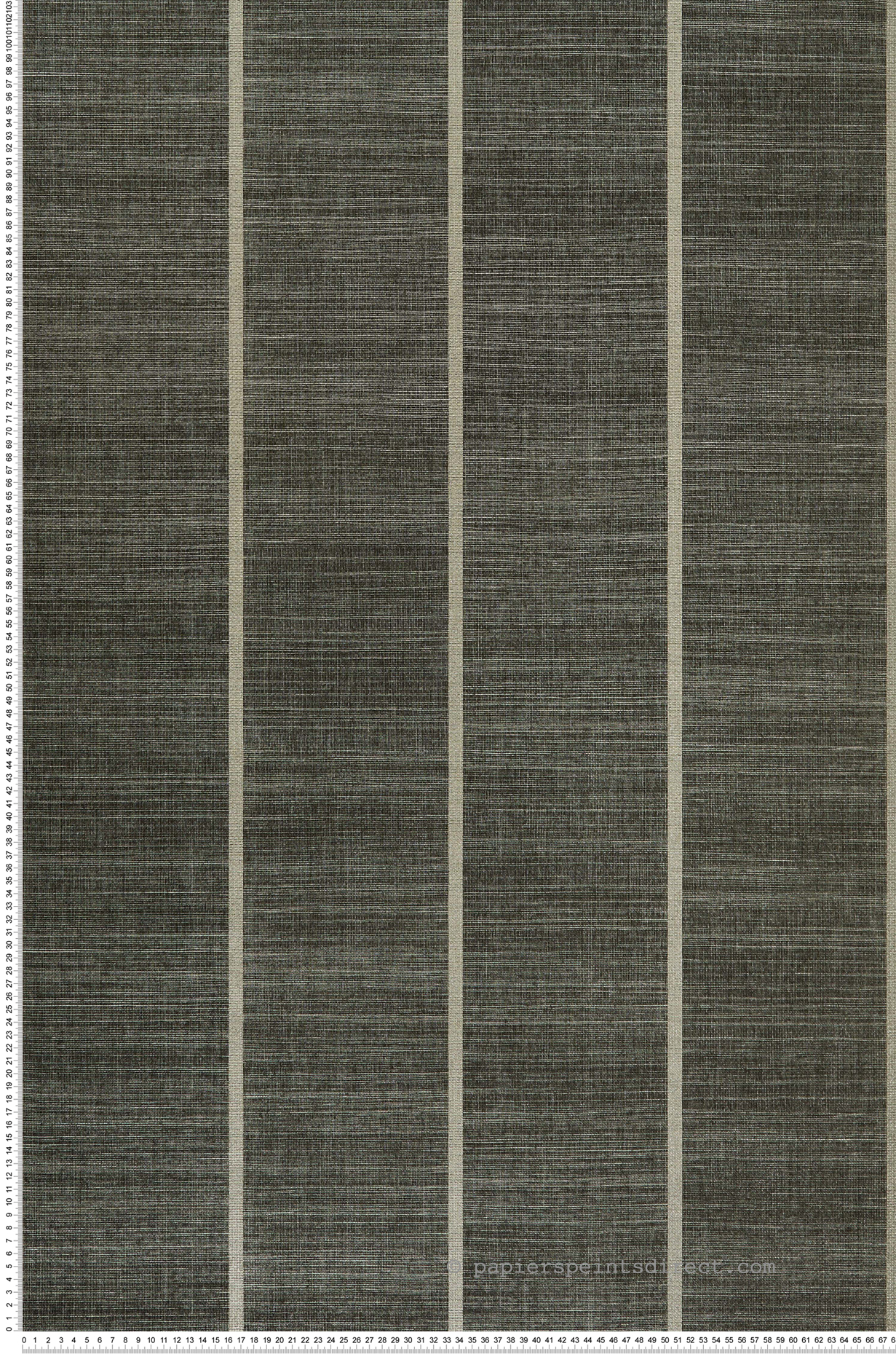 Papier peint Tissage Rayure noir - Kanoko d'Osborne & Little | Réf. OBS-W7558-06