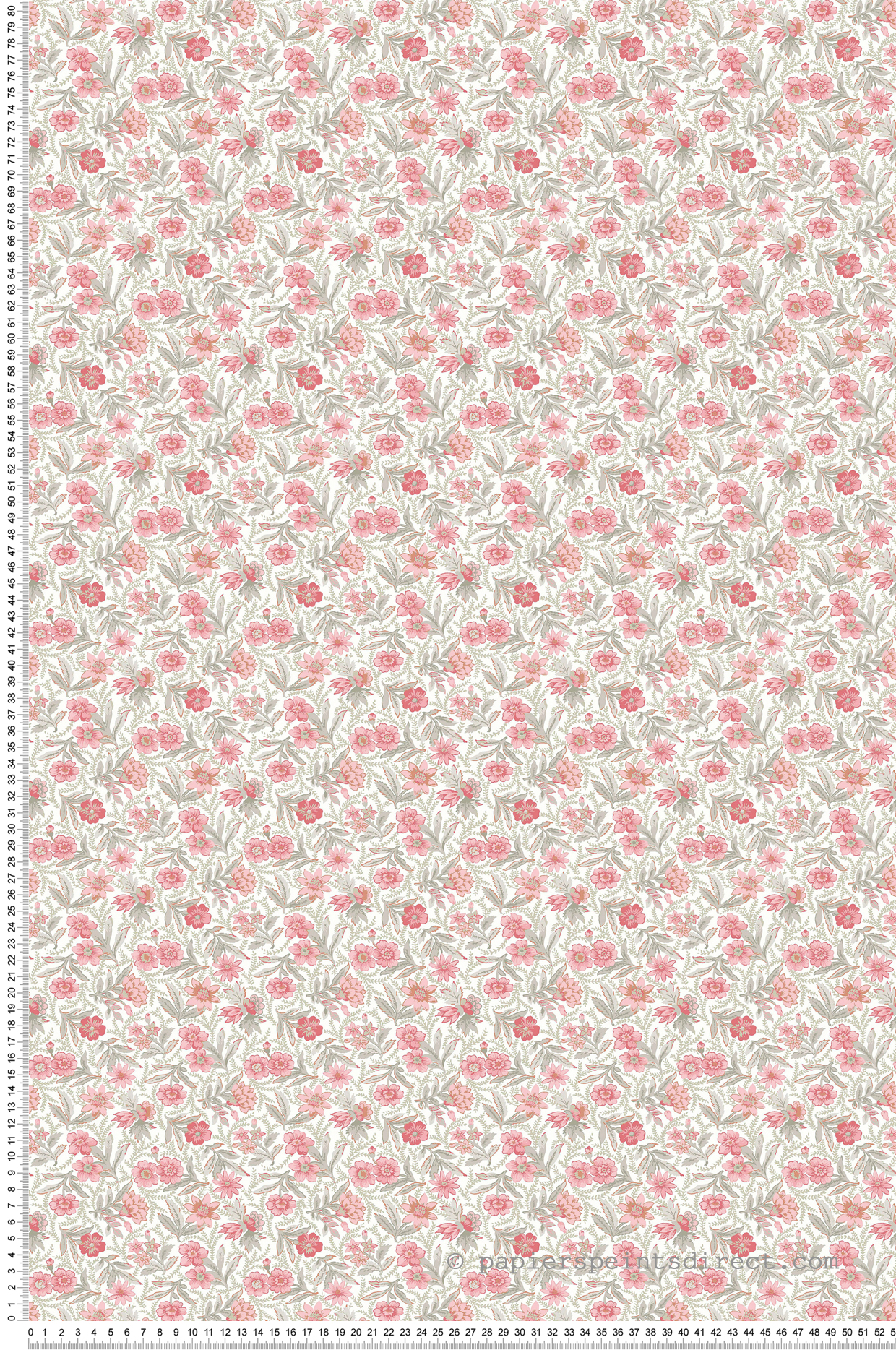 Papier peint Praline Fleuri Myosotis rose - Tartine & Chocolat de Lutèce | Réf. LTC-36230103