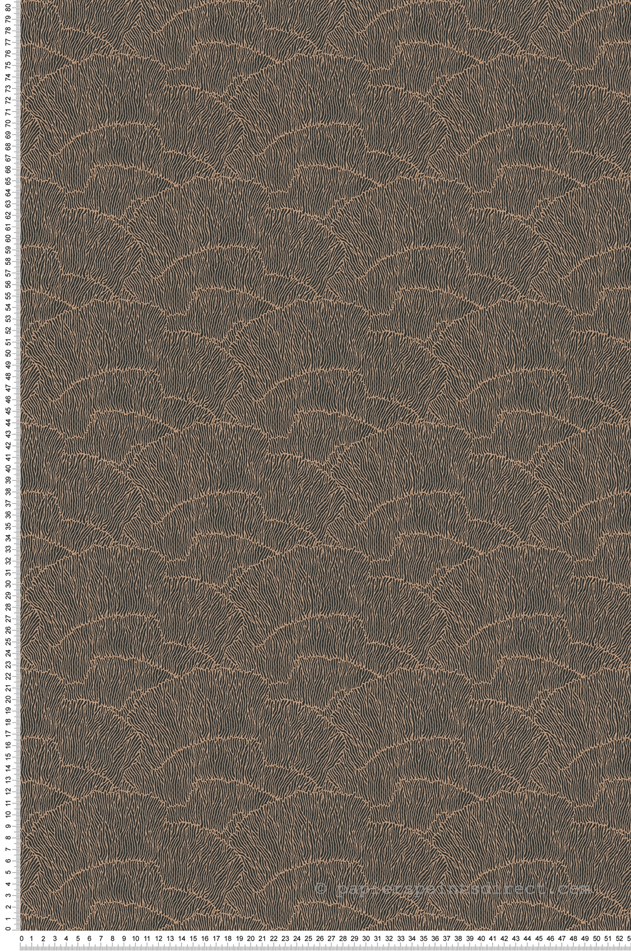 Papier peint Feuilles Abstraites Métallisées noir doré - Arcade d'Architects Paper | Réf. 39174-1