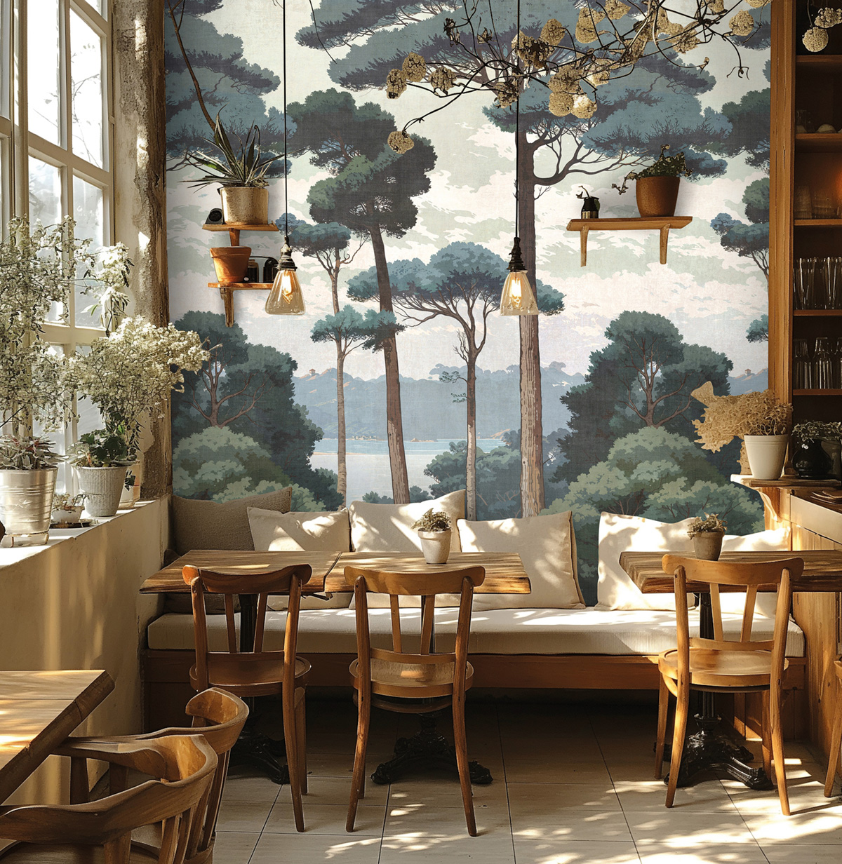 Papier peint panoramique Nature Serenity Arbre - Metropolitan Stories 4 Hot Spots d'A.S. Création AMB1| Réf. AS-790156