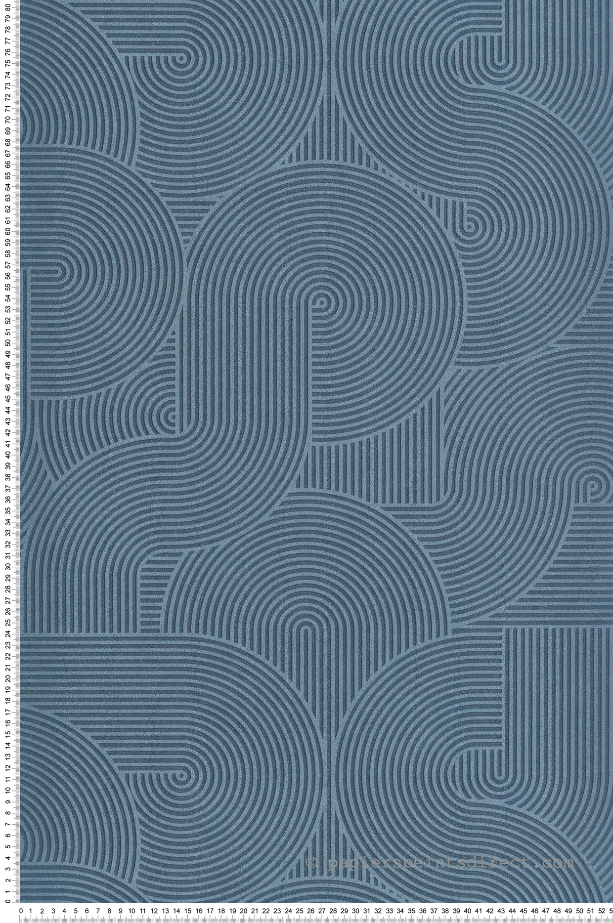 Papier peint Spirale Graphique Cercle bleu - Graphic de Casélio | Réf. GPC105516654