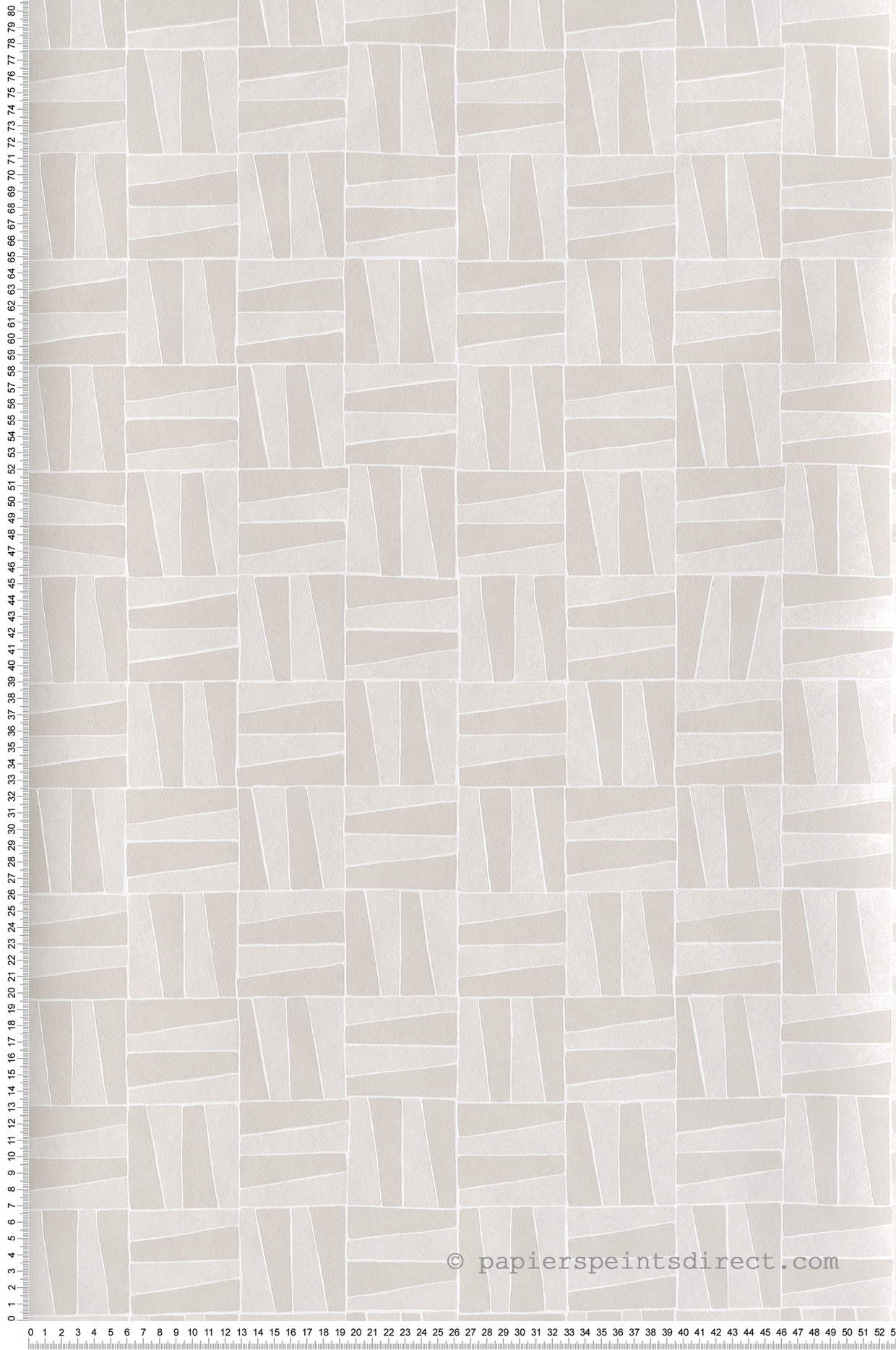 Papier peint Dalle Graphique grège nacré - Mysa de Masureel | Réf. MAS-YSA201