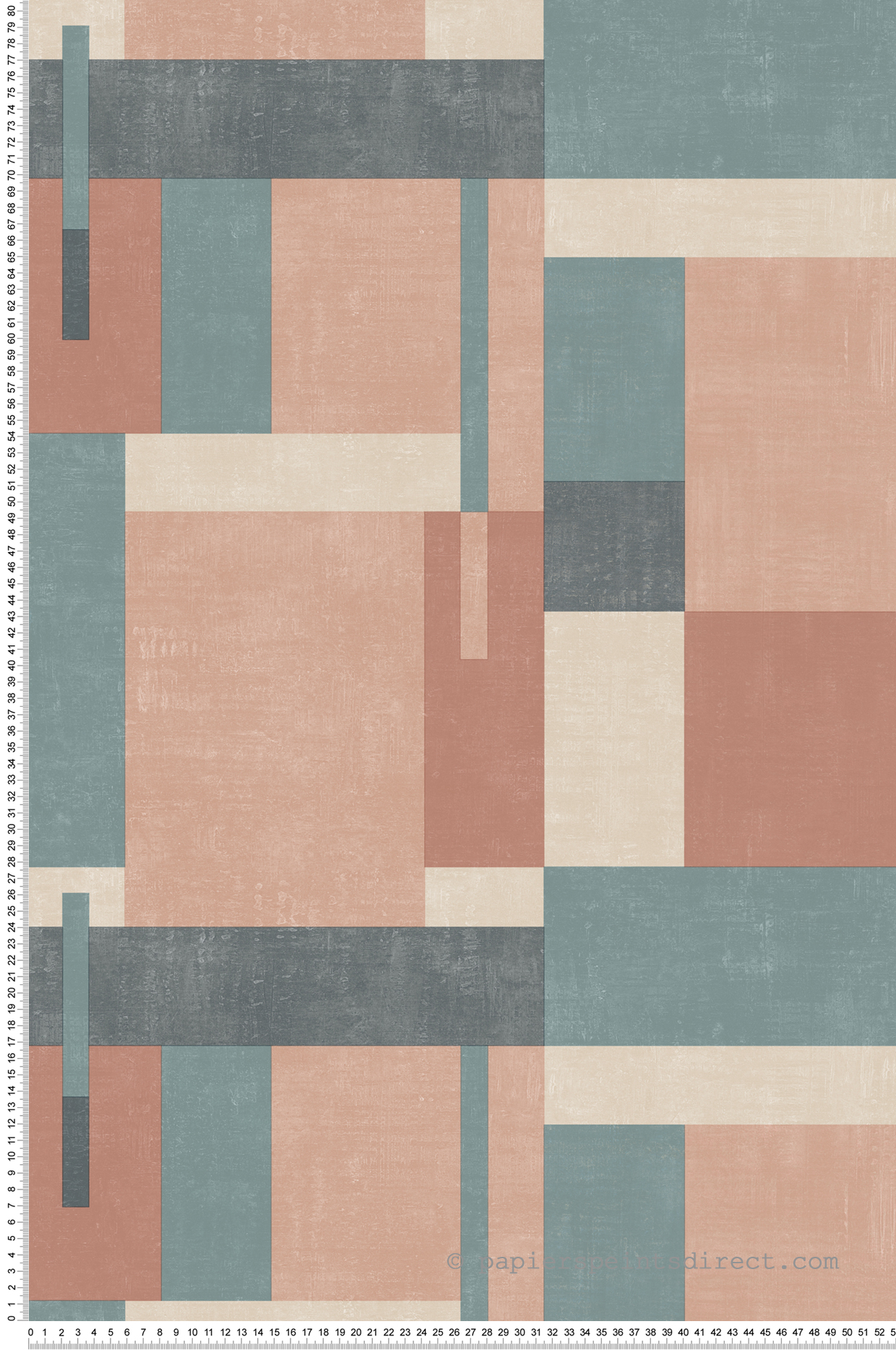 Papier peint Géométrique Cubique gris et rose - Arty d'Ugépa | Réf. UGP-M27005