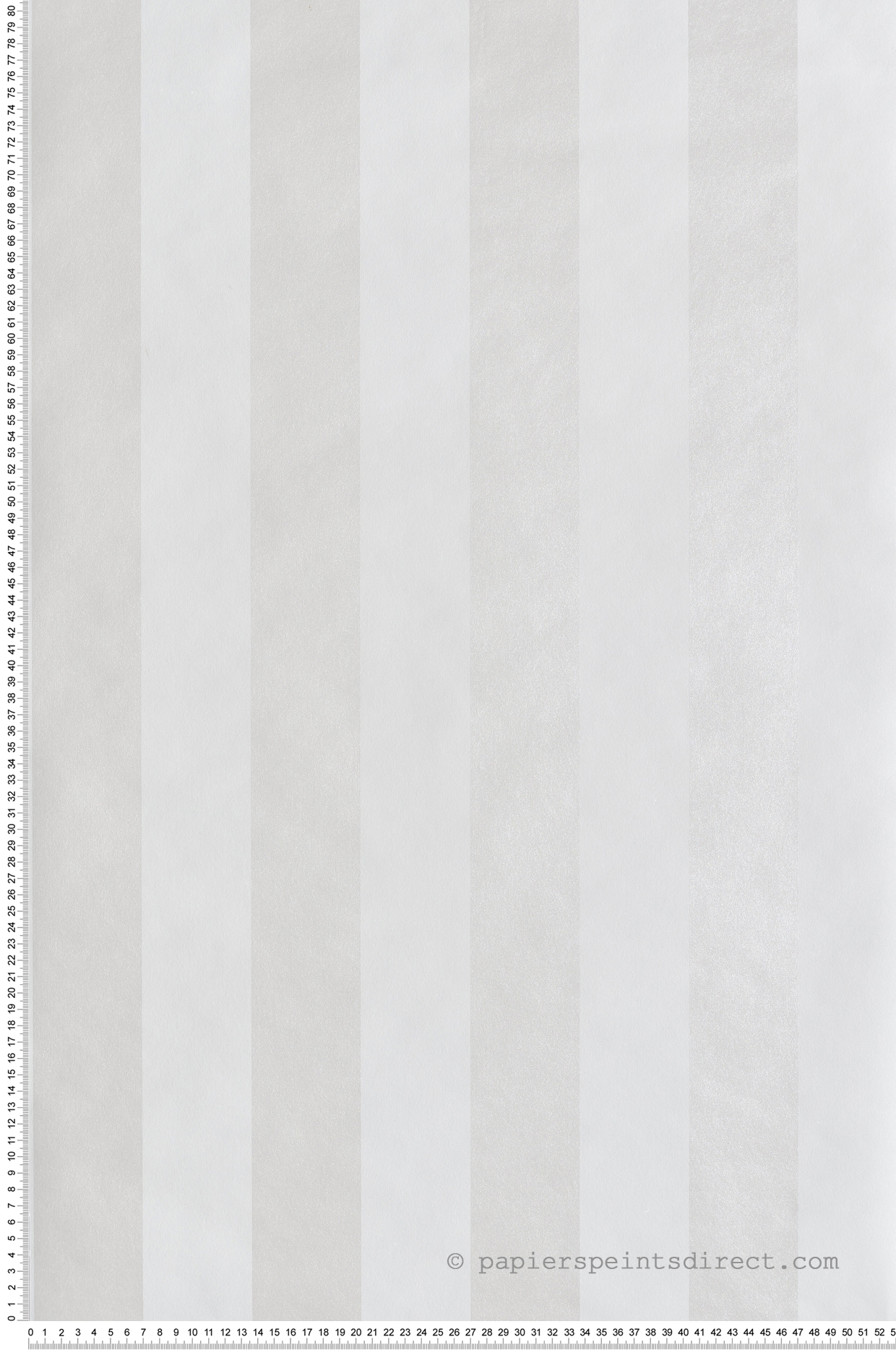 Papier peint Rayure Cyprian blanc nacré - Othello de Masureel | Réf. MAS-OTH402