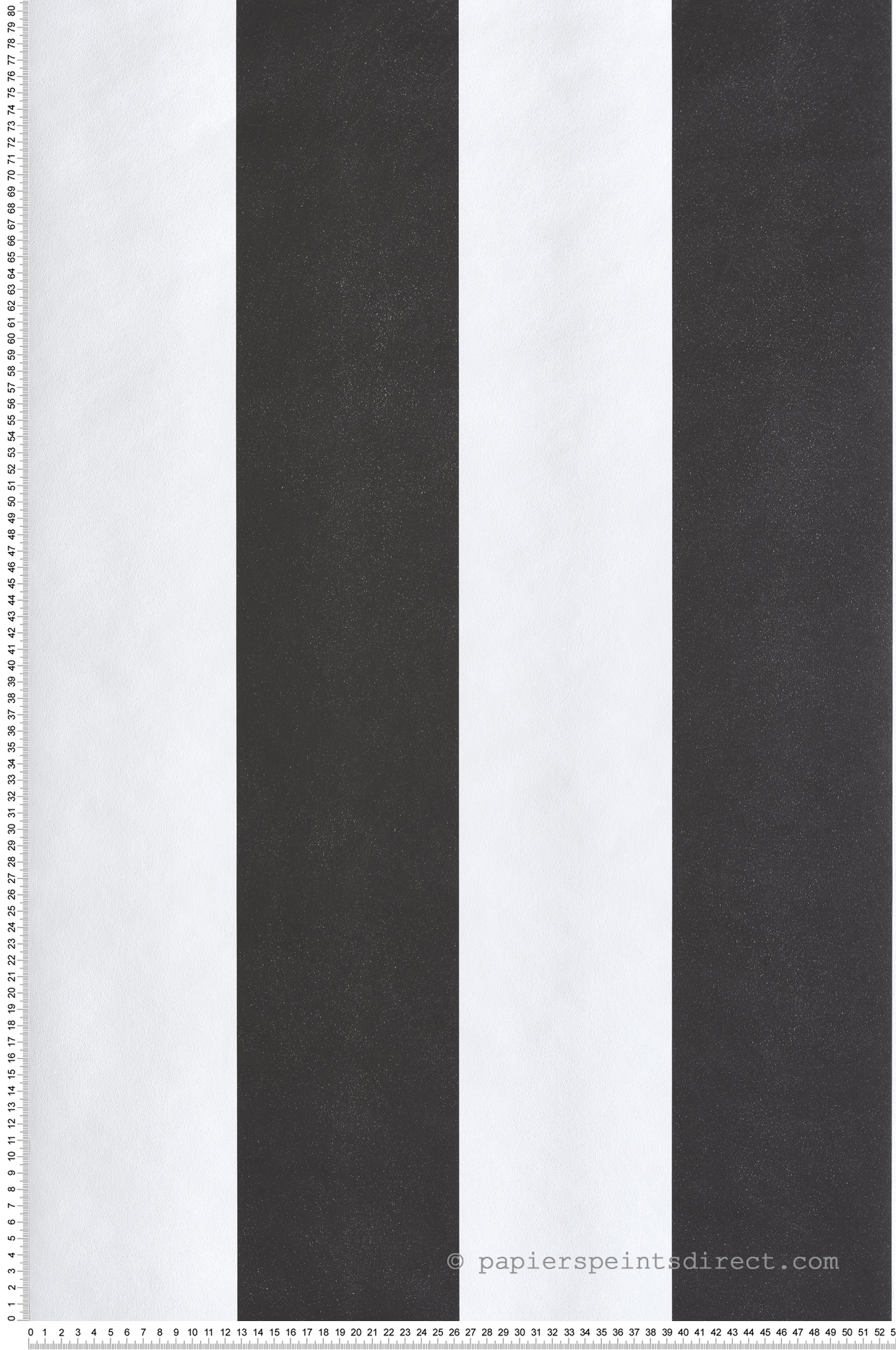 Papier peint Rayure Bicolore noir blanc - Maison Paradis de Lutèce | Réf. LTC-MP15563
